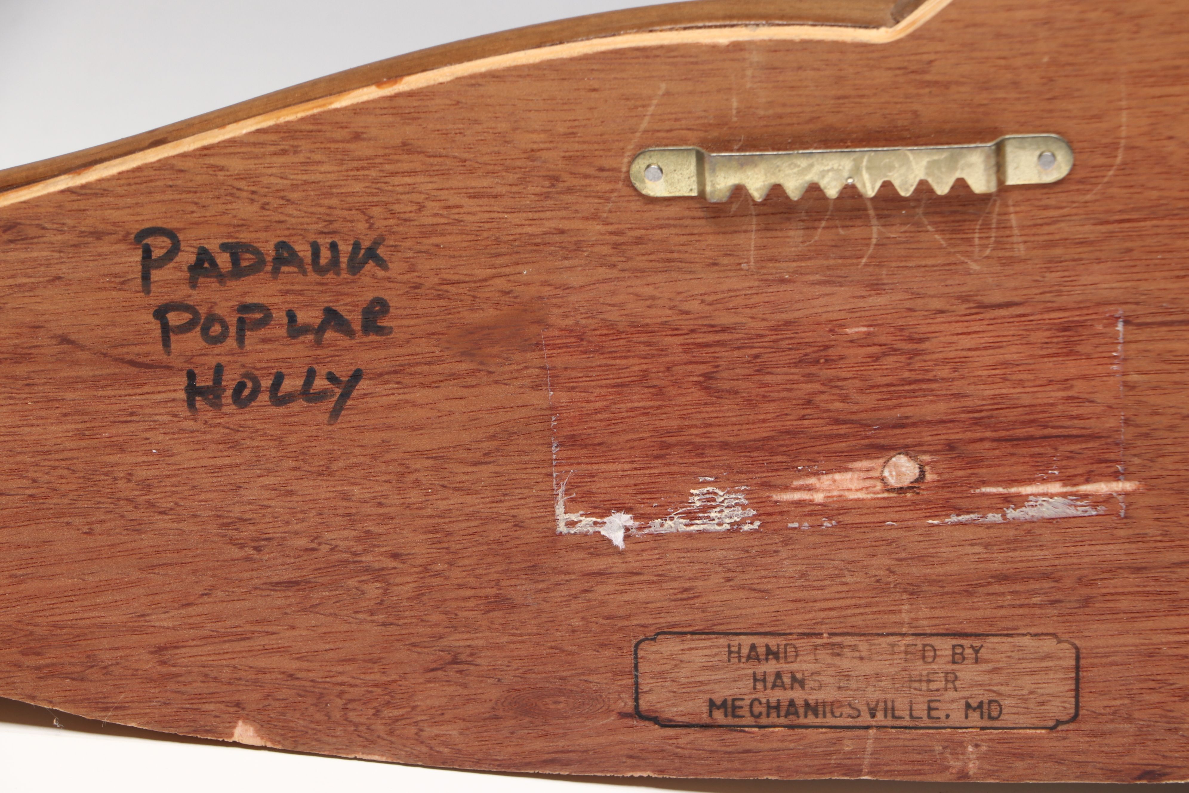 Hans Boecher Limited Edition Padauk, Poplar, and Holly Fish Wall Hanging