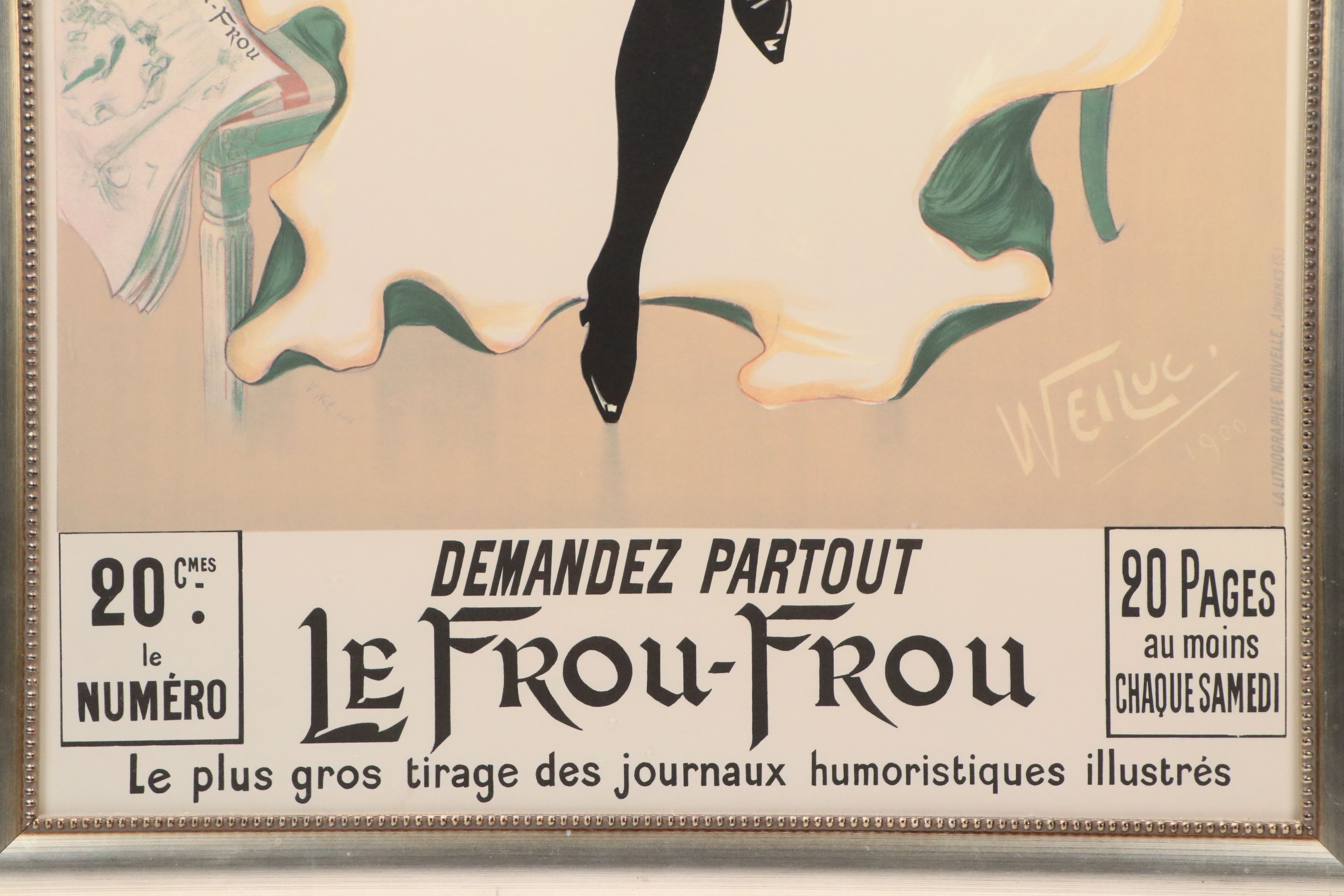 After Lucien Henri Weil Weiluc "Le Frou-Frou" Serigraph Reproduction