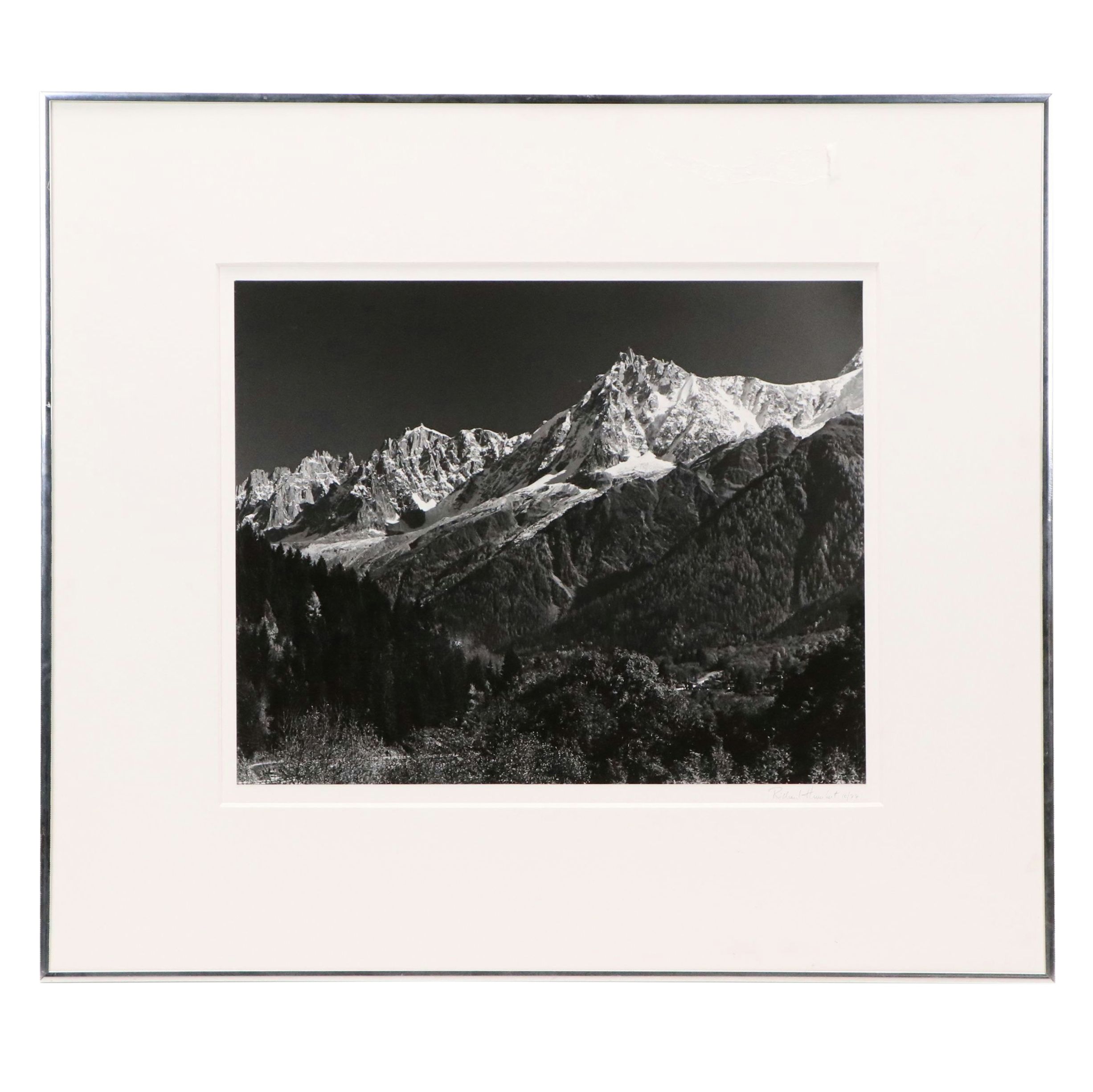 Richard Humbert Silver Gelatin Print "Aiguilles de Chamonix, FR Oct 1977"