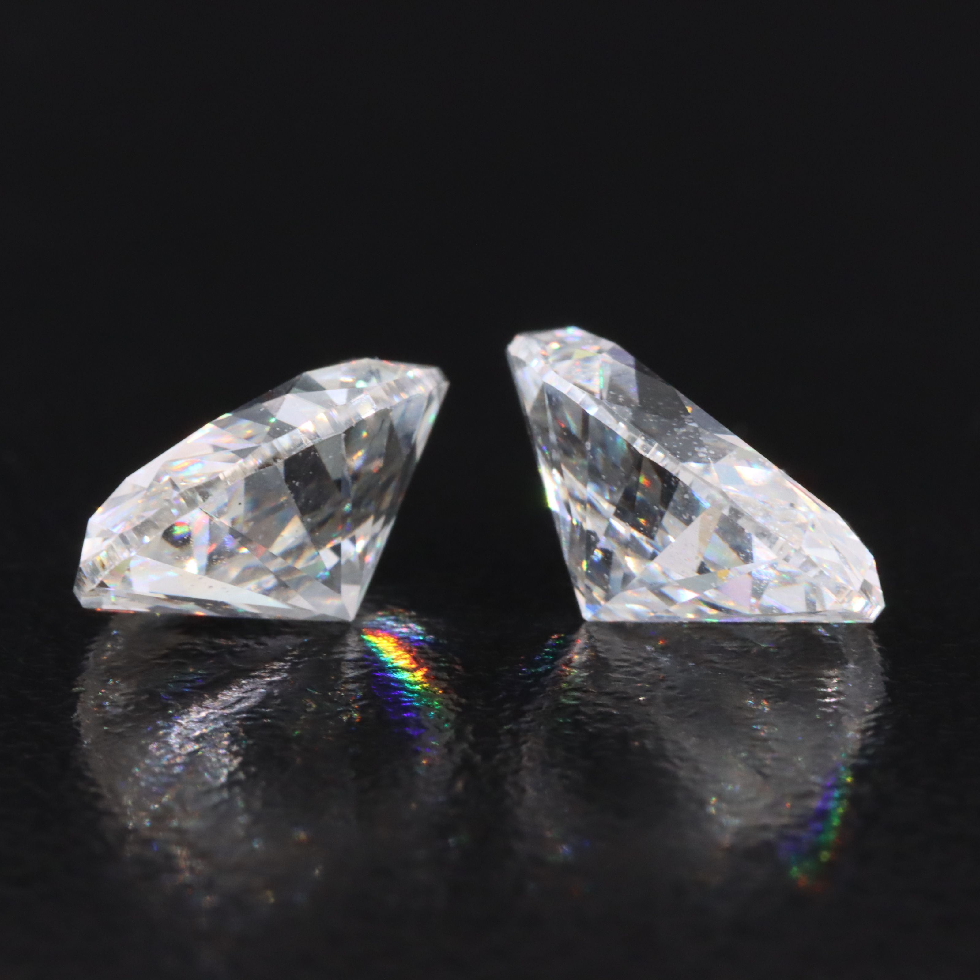 Loose 7.09 CTW Lab Grown Diamond Pair