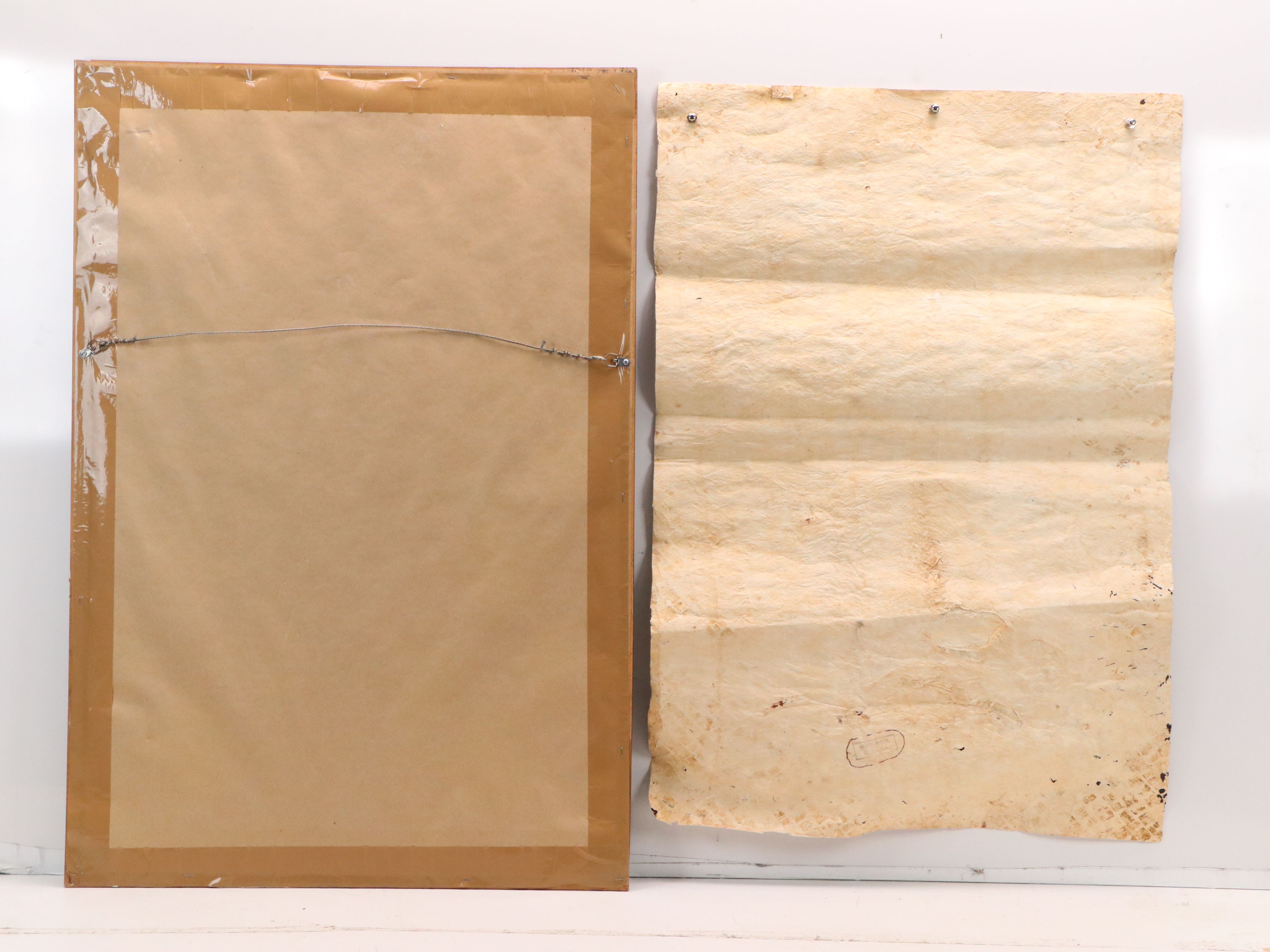 Two Tongan Ngatu Tapa Cloths