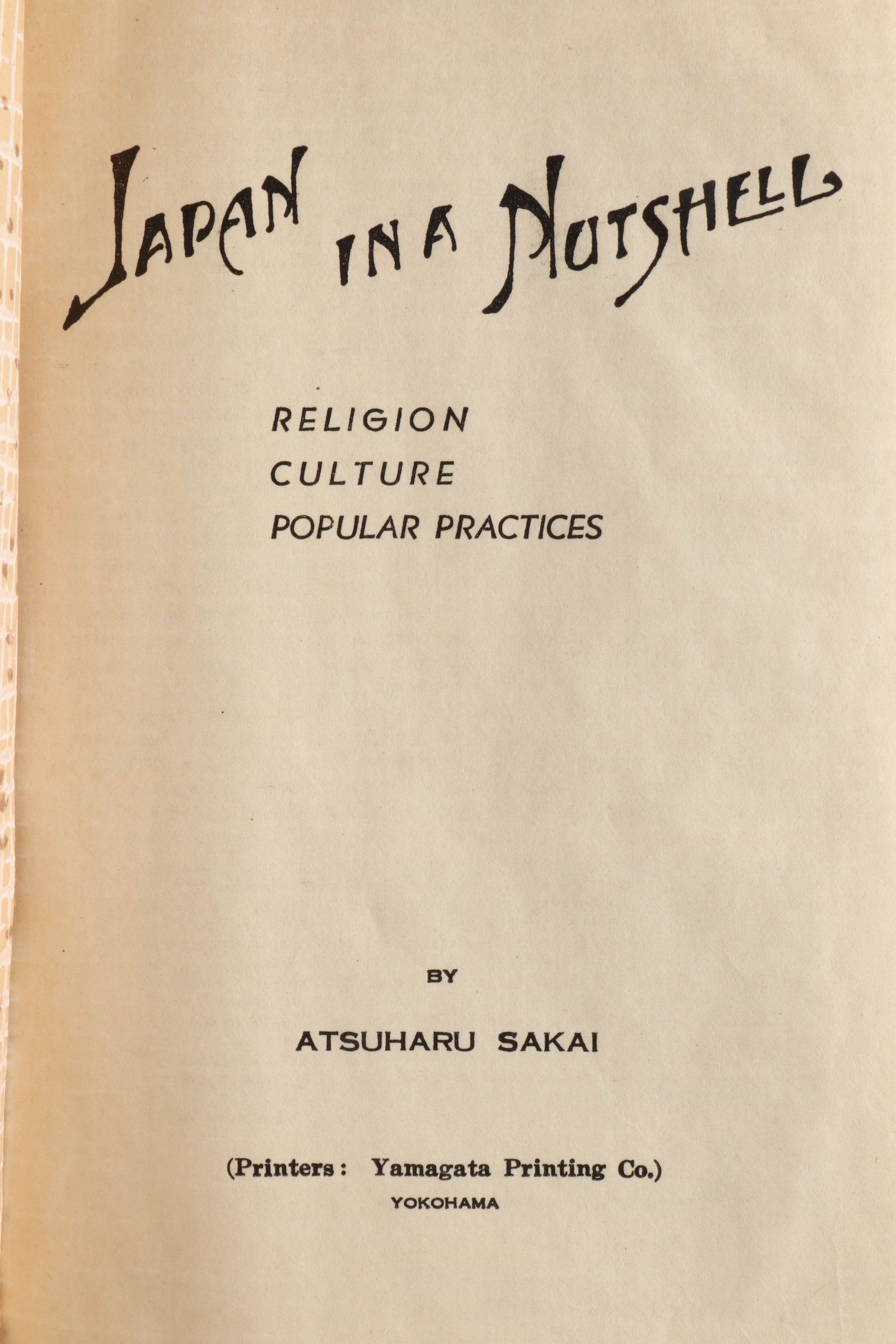 Illustrated "Japan in a Nutshell" Two-Volume Set by Atsuharu Sakai, 1949–1952