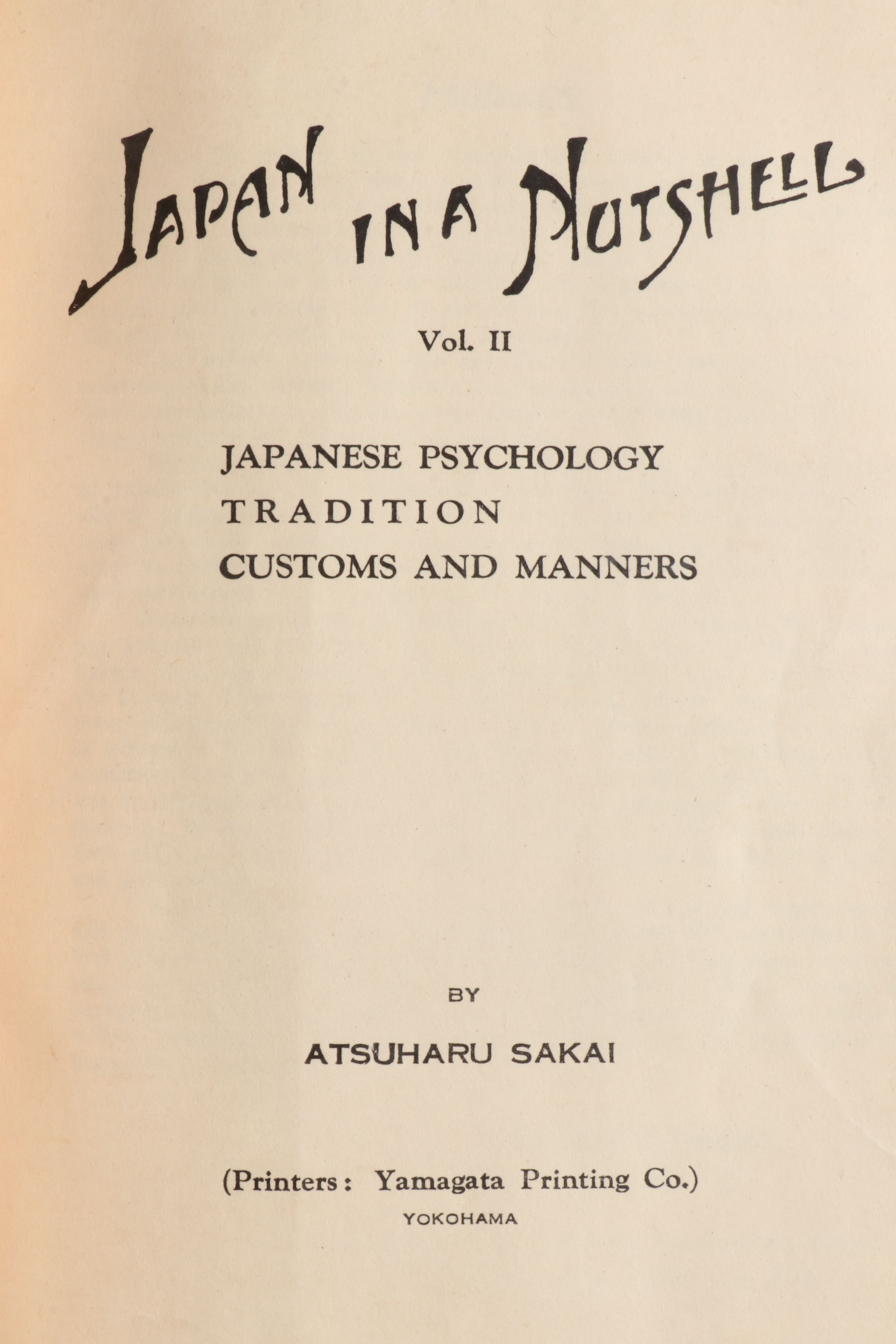 Illustrated "Japan in a Nutshell" Two-Volume Set by Atsuharu Sakai, 1949–1952
