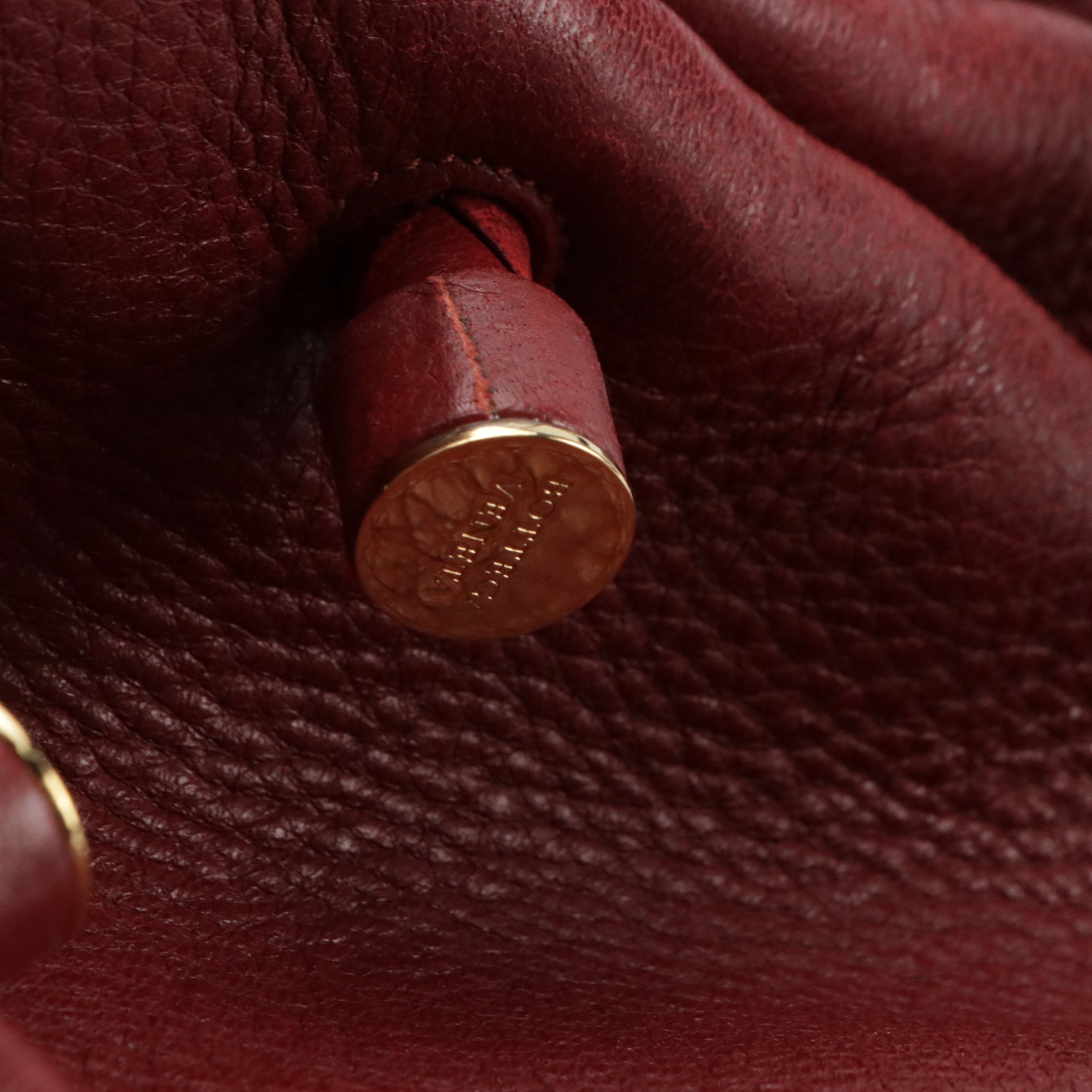 Bottega Veneta Slouchy Braided Strap Hobo Bag in Deep Red Grained Leather