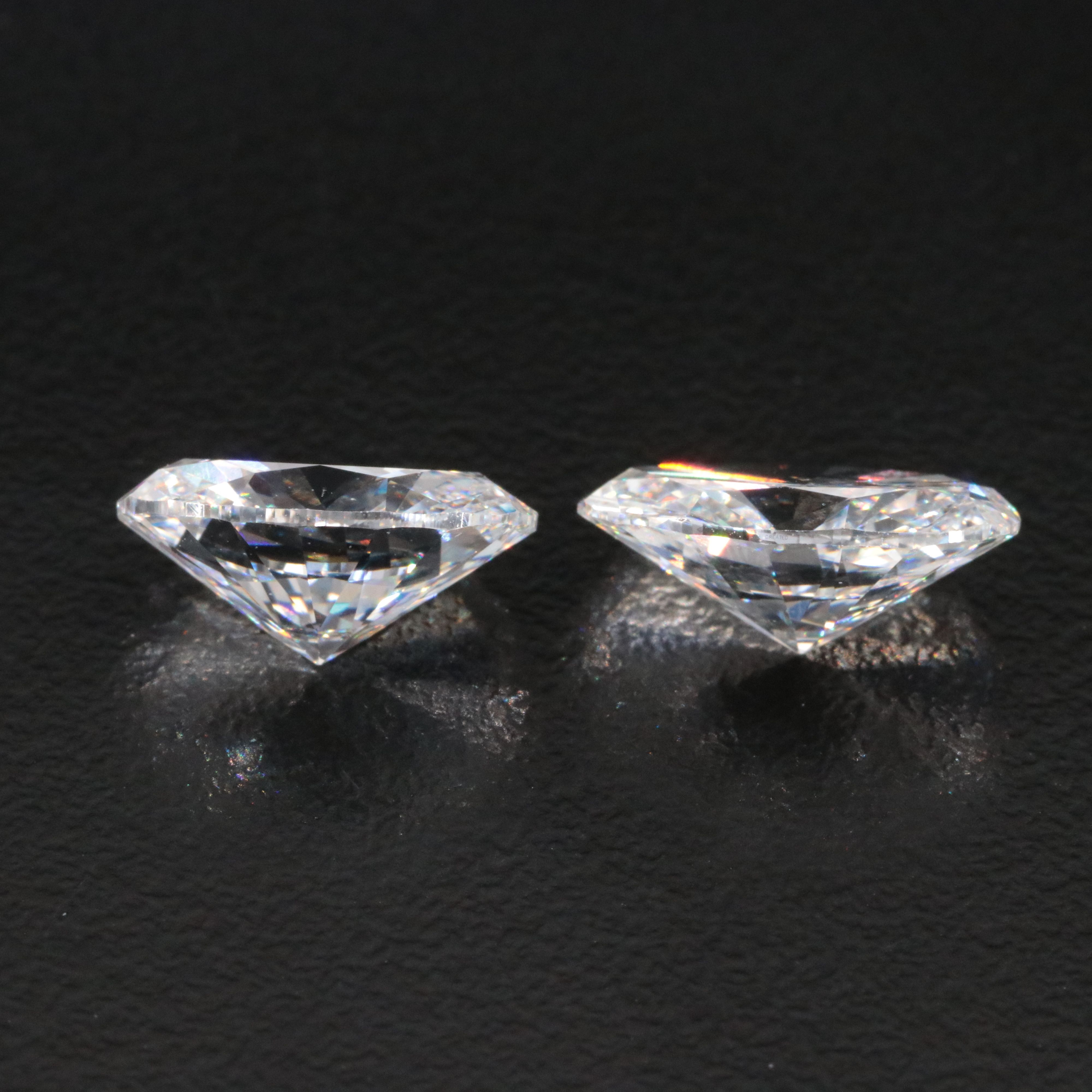 Loose 7.06 CTW Lab Grown Diamond Pair