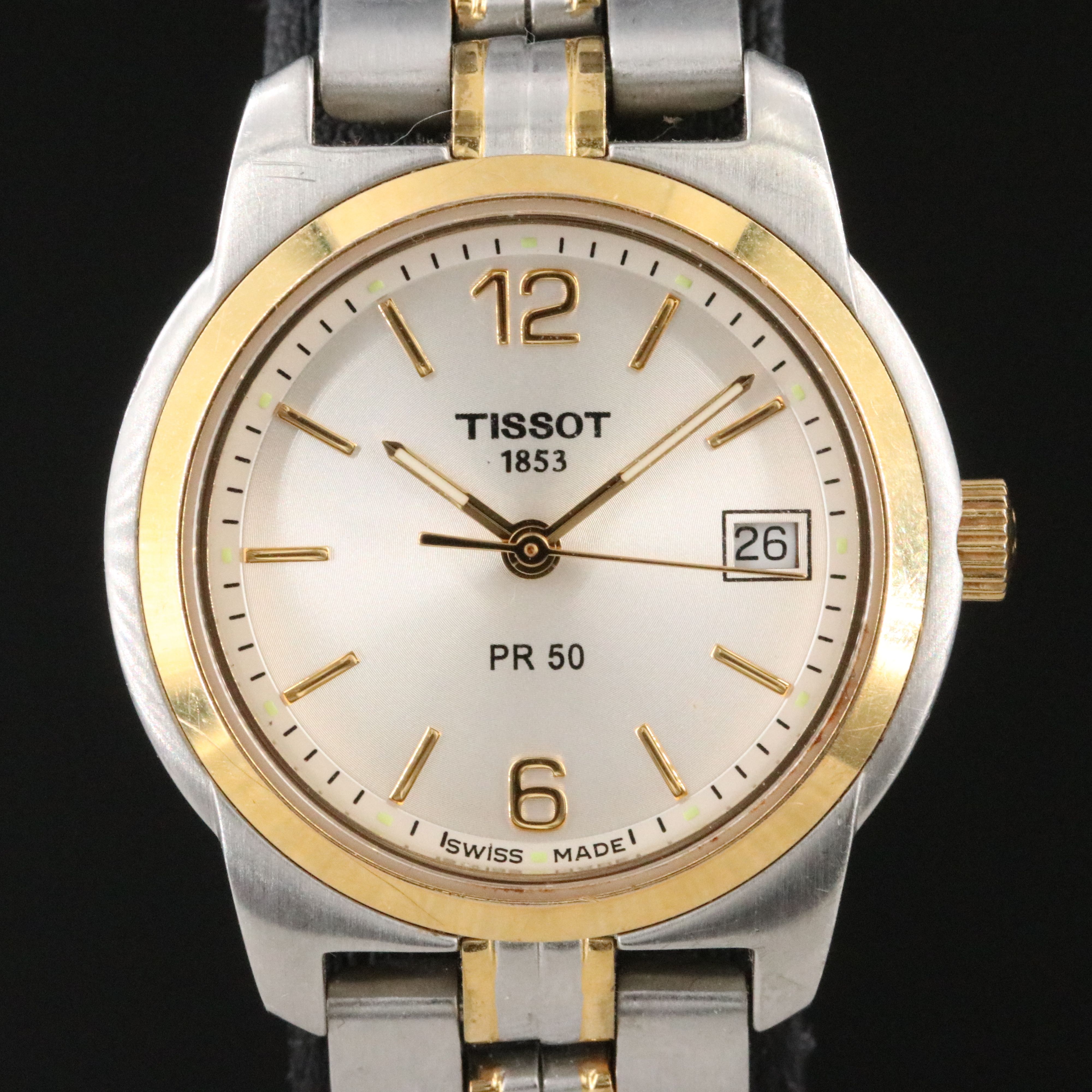 Tissot PR50 Two-Tone Stainless Steel Swiss Quartz Watch