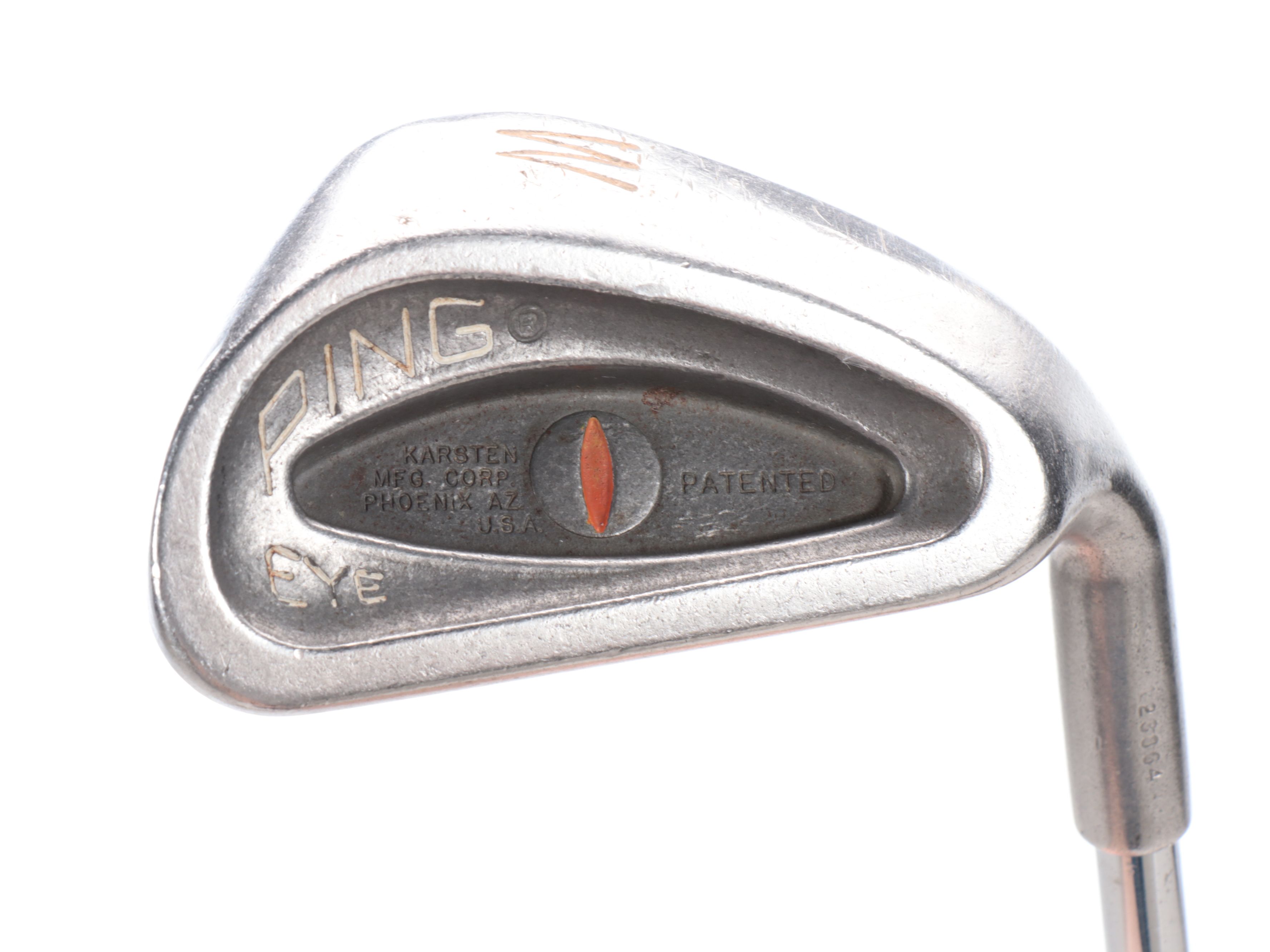 Karsten "Ping" Driver and Putters with Other Golf Clubs