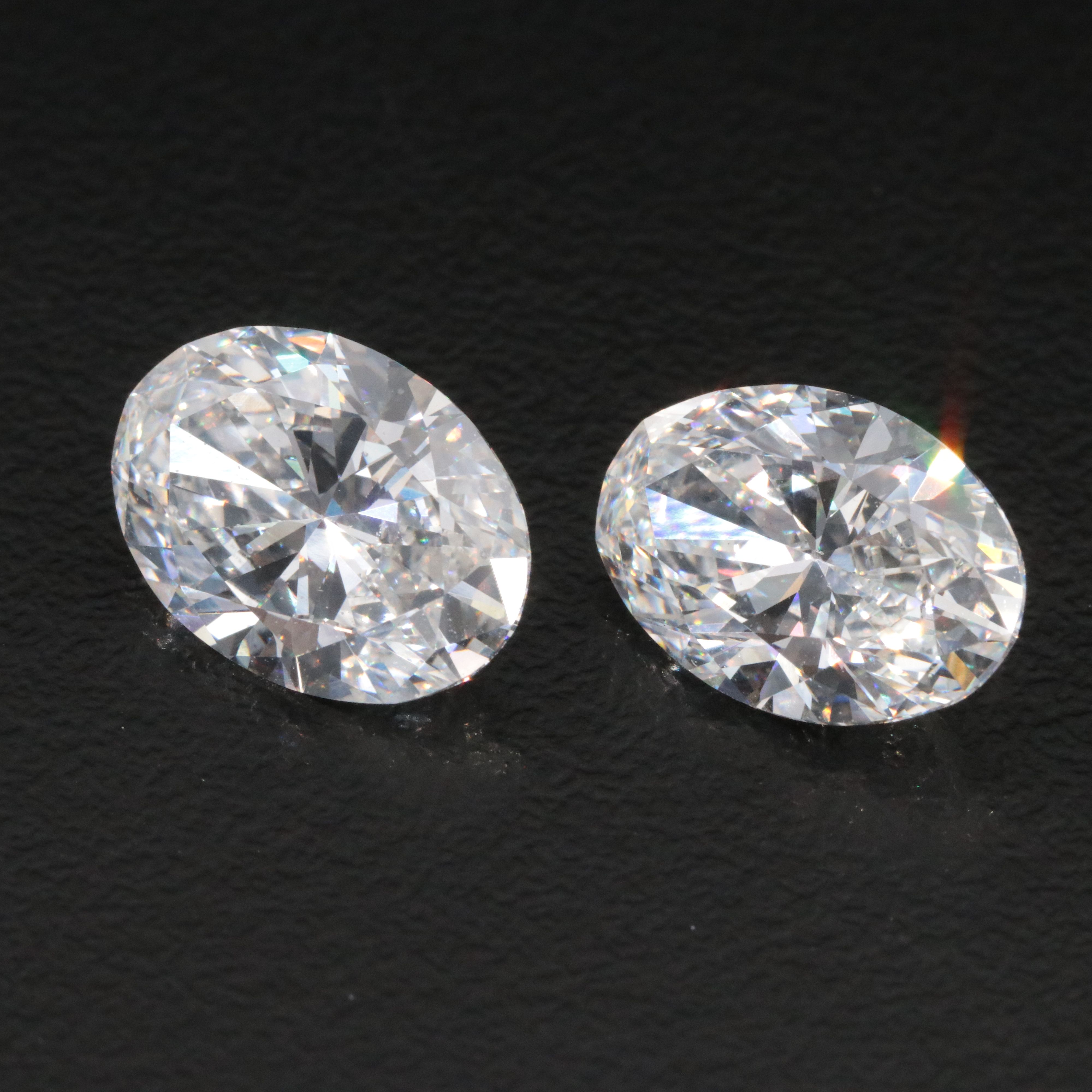 Loose 7.03 CTW Lab Grown Diamond Pair