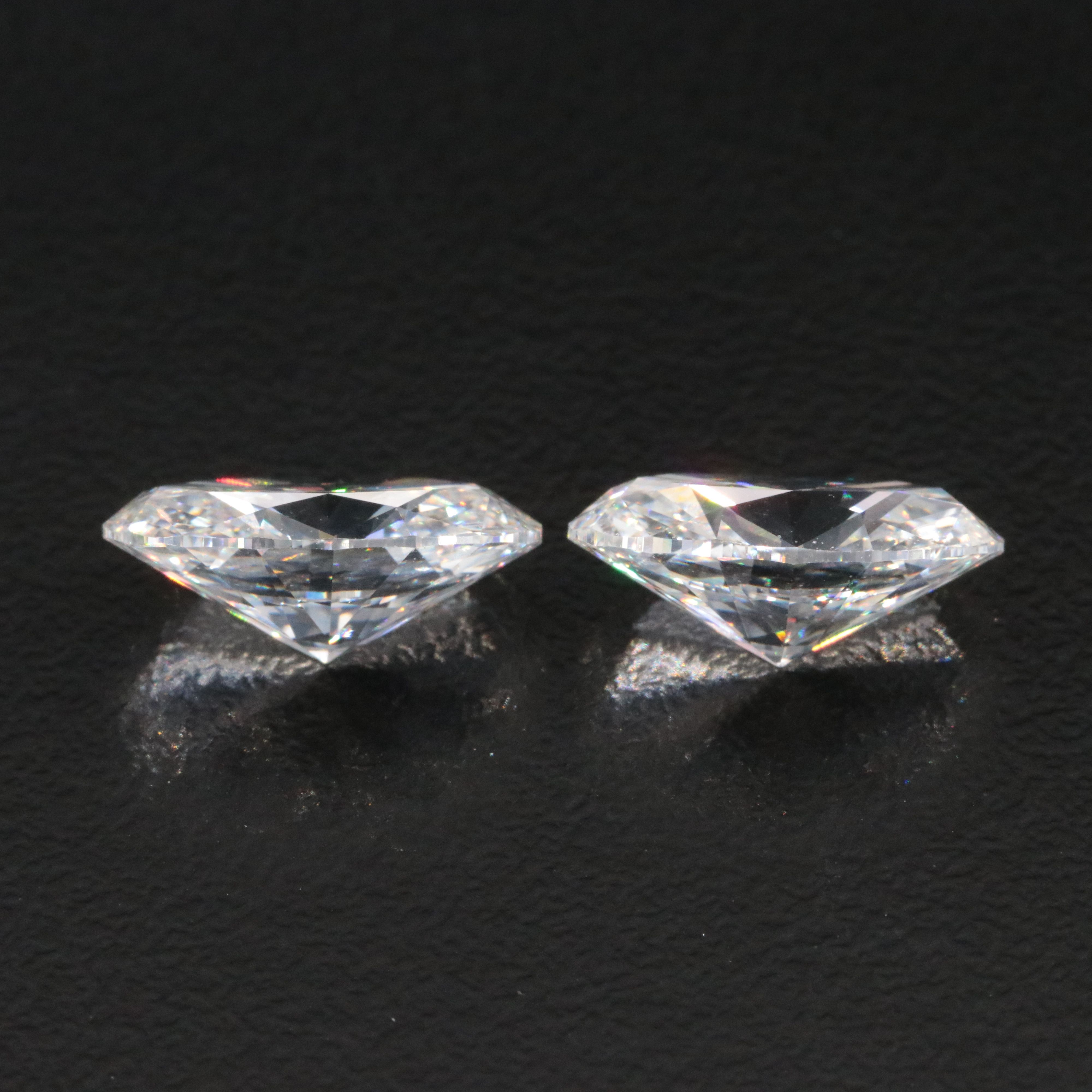 Loose 7.03 CTW Lab Grown Diamond Pair