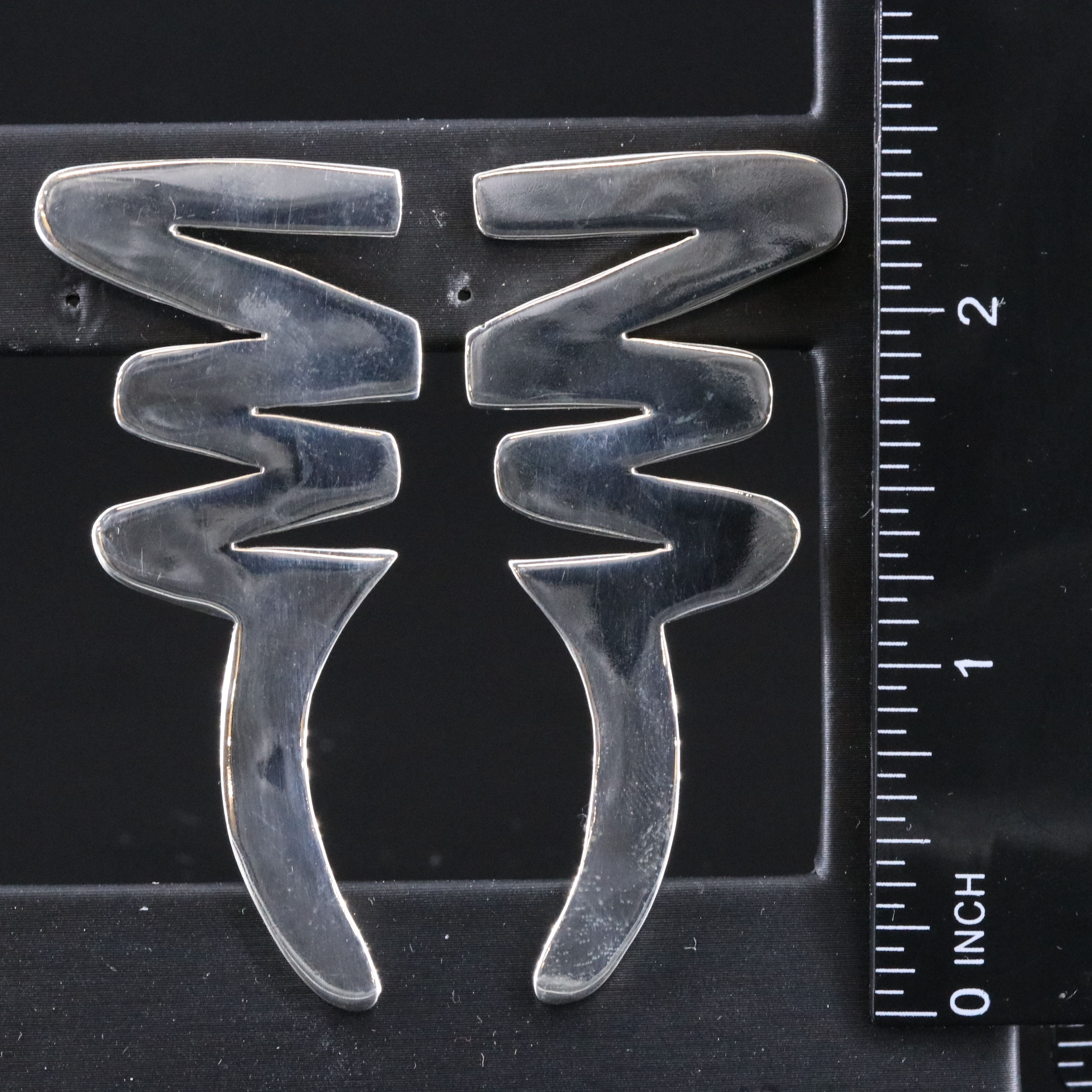 Mexican Sterling Zig-Zag Earrings