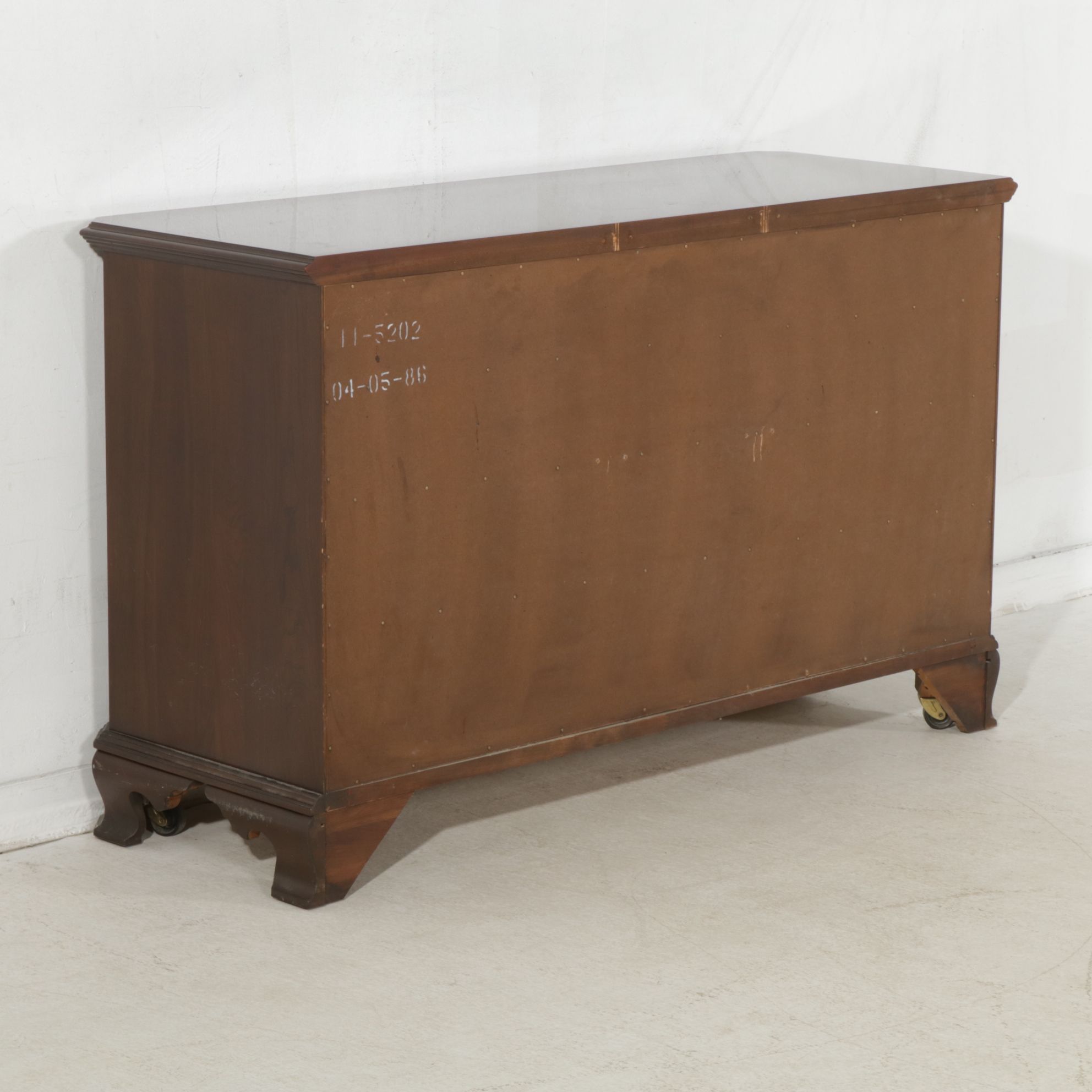 Ethan Allen Federal Style Cherry Dresser with Tri-Fold Mirror