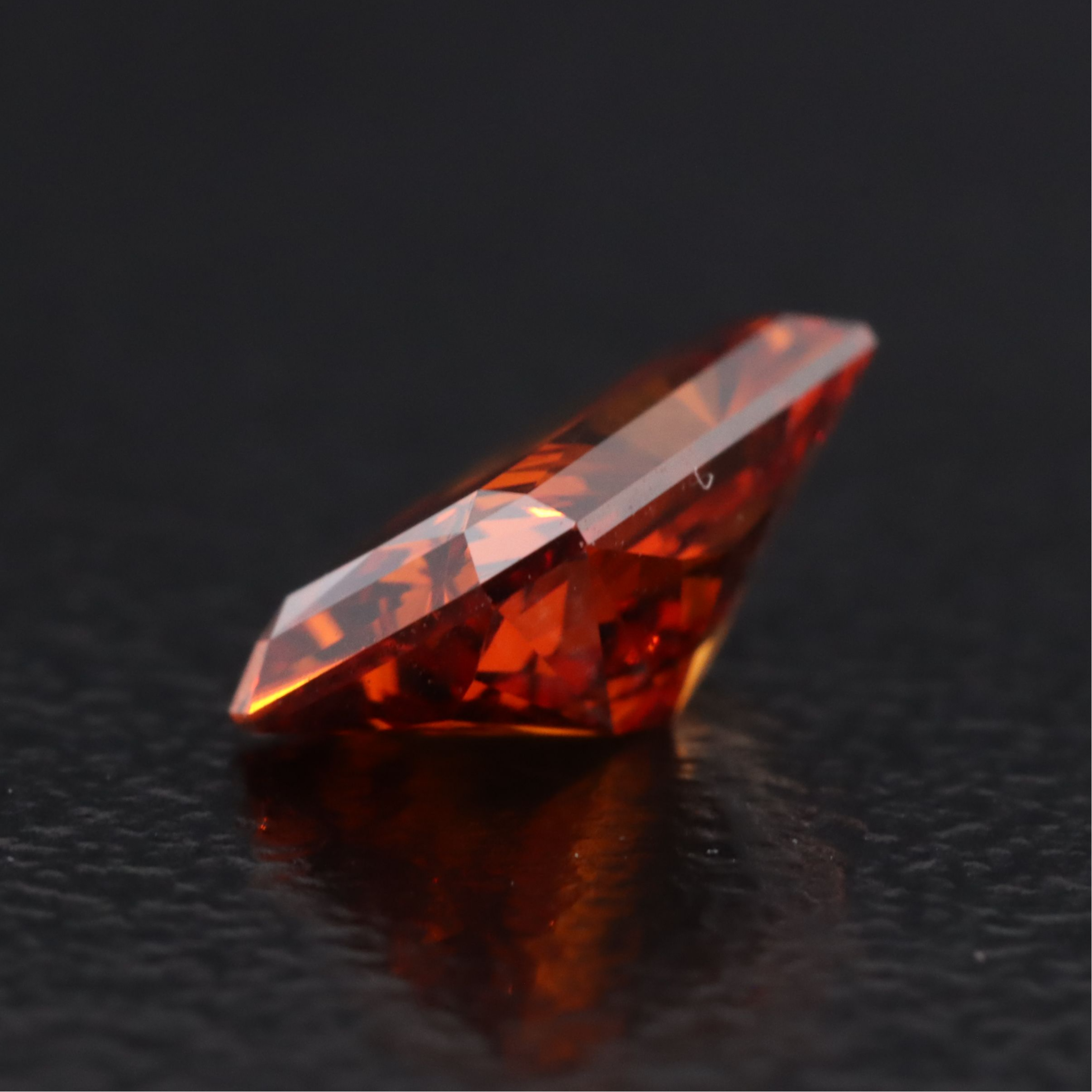 Loose 1.05 CT Lab Grown Fancy Vivid Orange Diamond with IGI Report