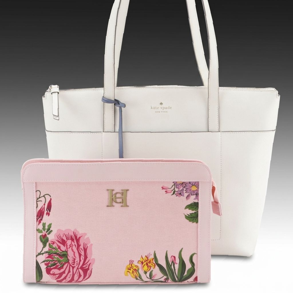 Kate Spade Patrice Zip Tote and Carolina Herrera Fragrances VIP Zip Case