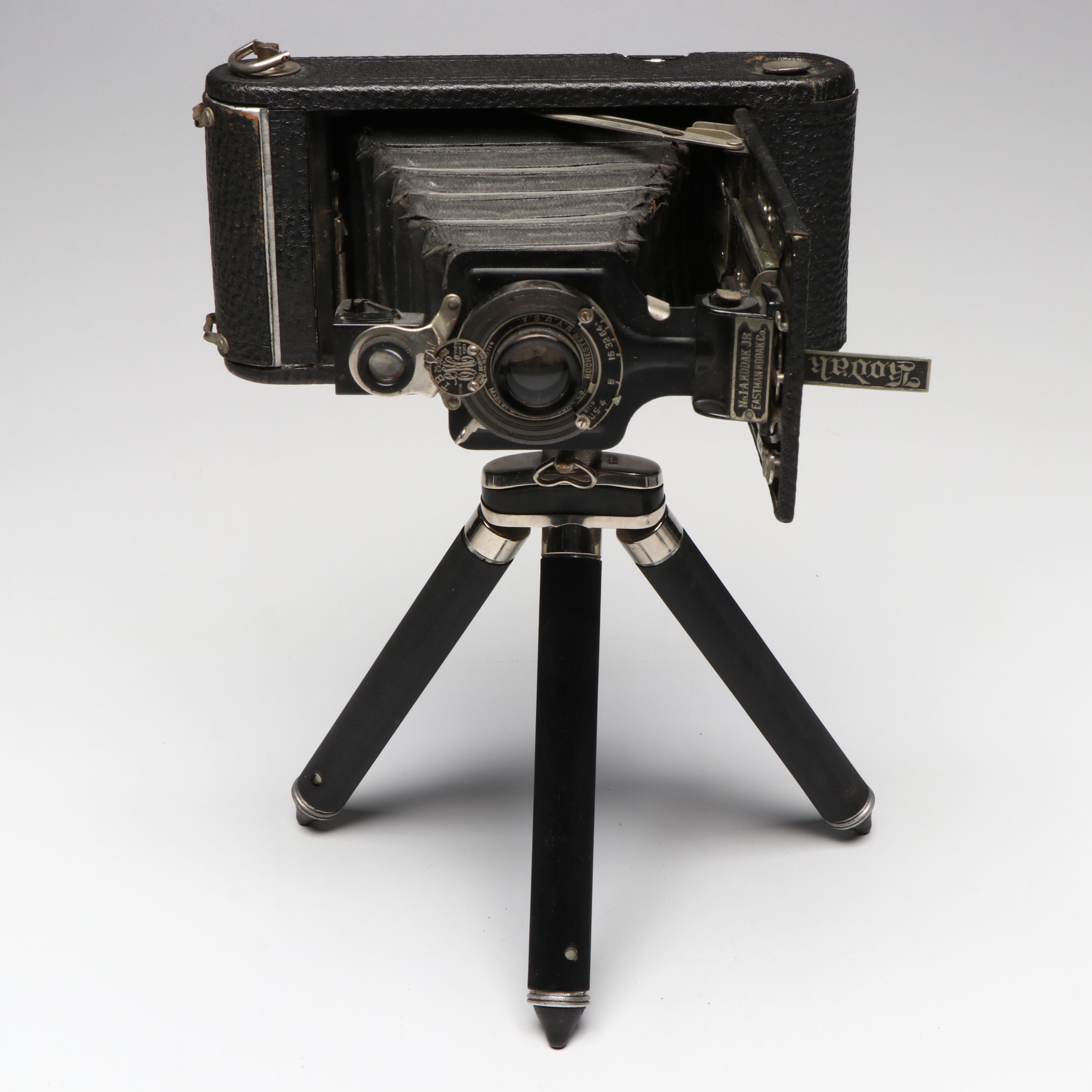 Eastman-Kodak No. 1A Kodak Jr. and More Folding Cameras, Early to Mid-20th C.