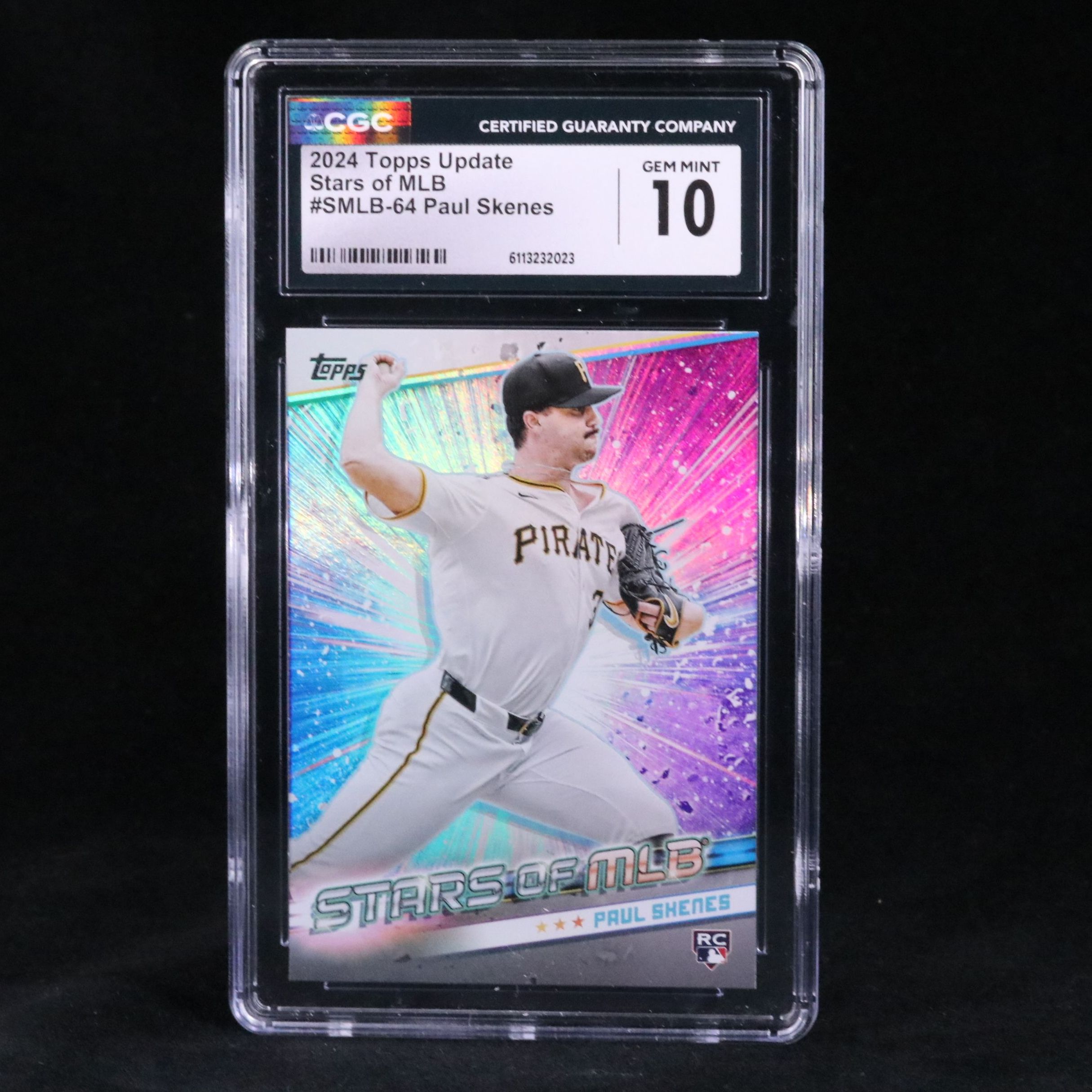 2024 Topps Update Paul Skenes Stars of MLB Rookie Card Graded CGC 10