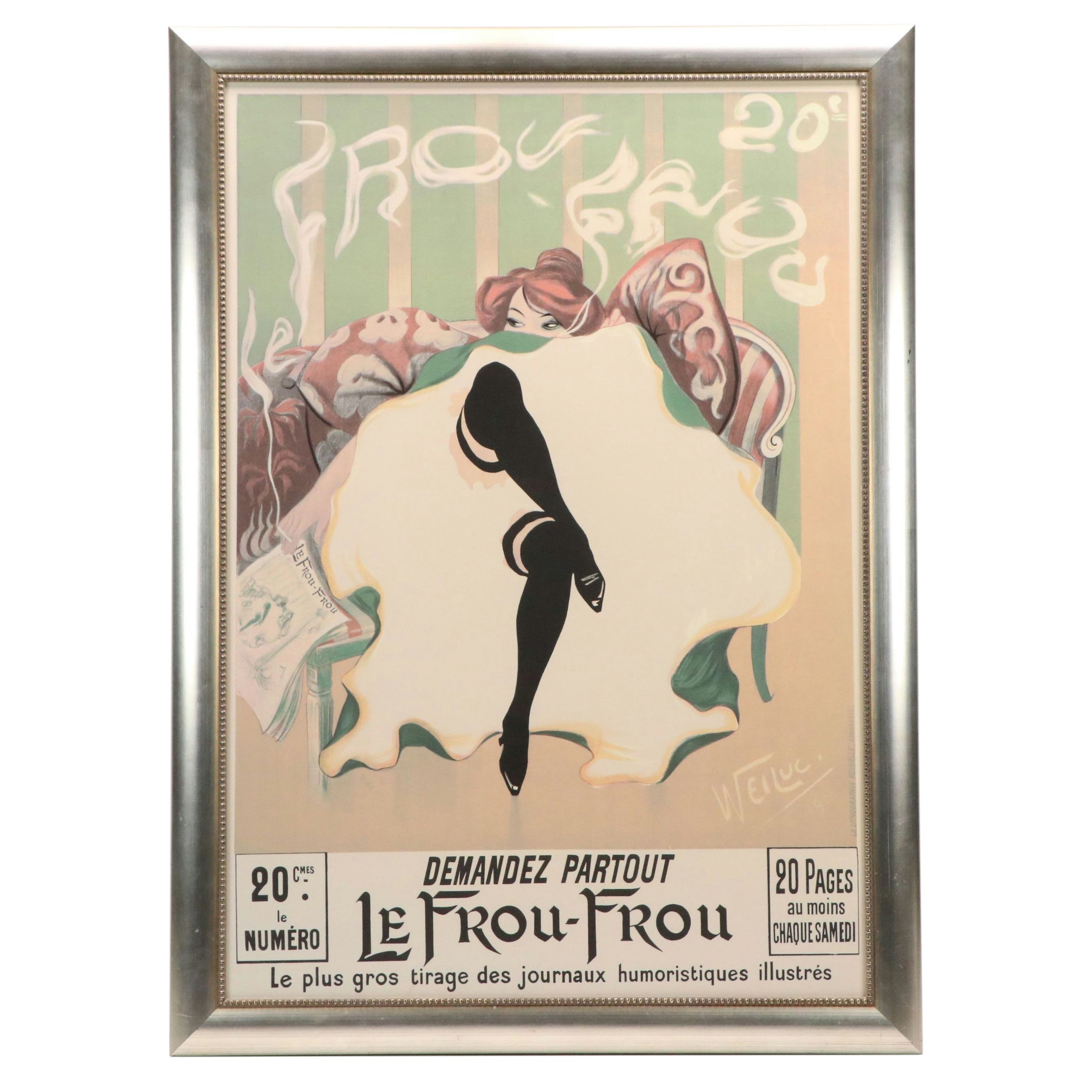 After Lucien Henri Weil Weiluc "Le Frou-Frou" Serigraph Reproduction