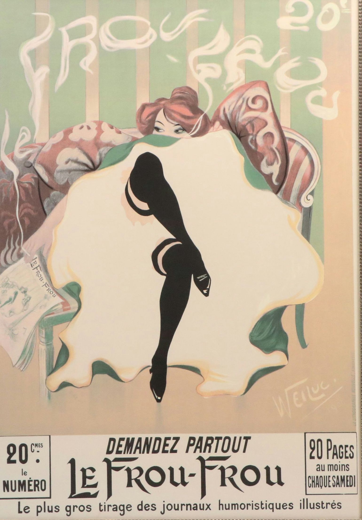 After Lucien Henri Weil Weiluc "Le Frou-Frou" Serigraph Reproduction
