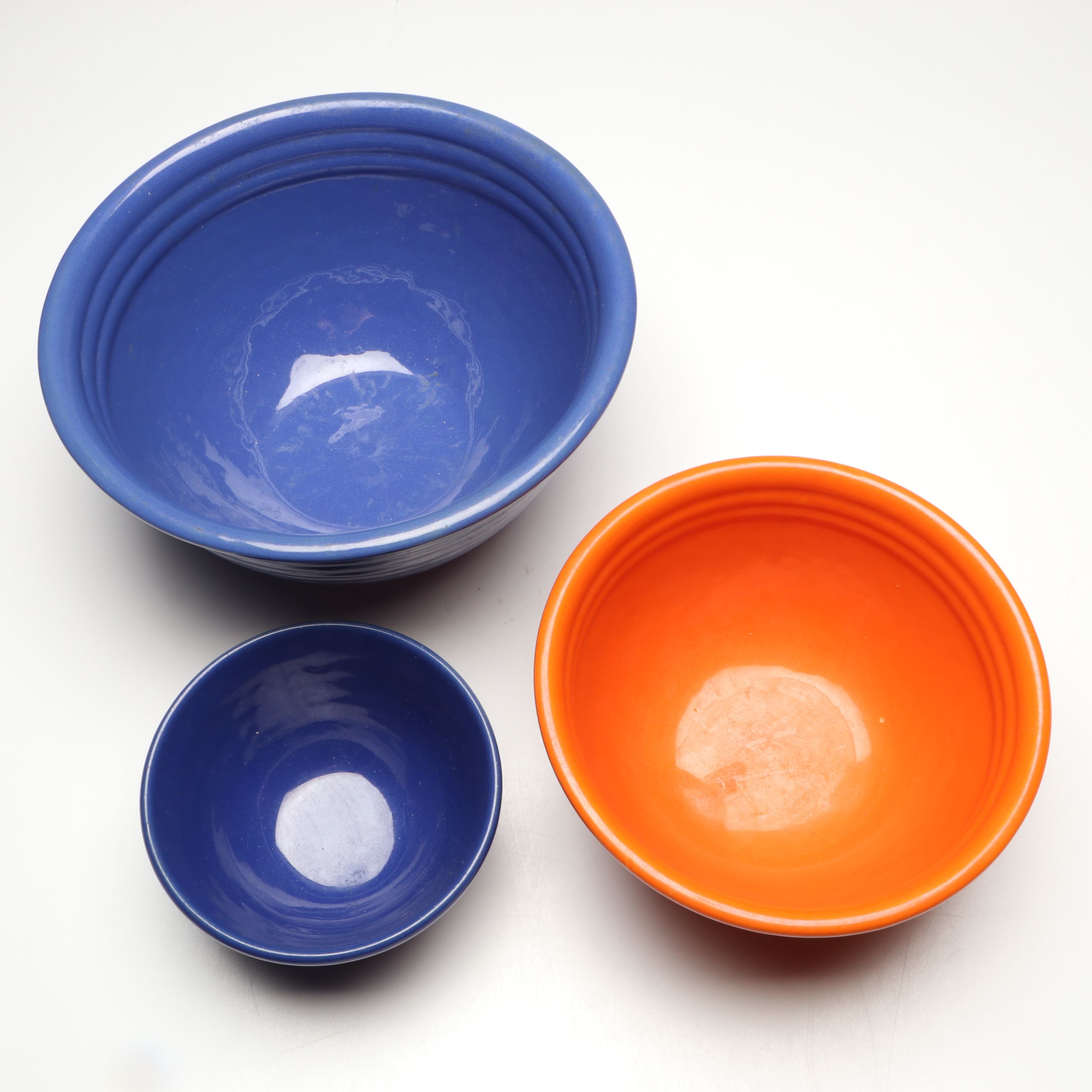 Bauer Mid Century Modern Ceramic Mixing Bowls