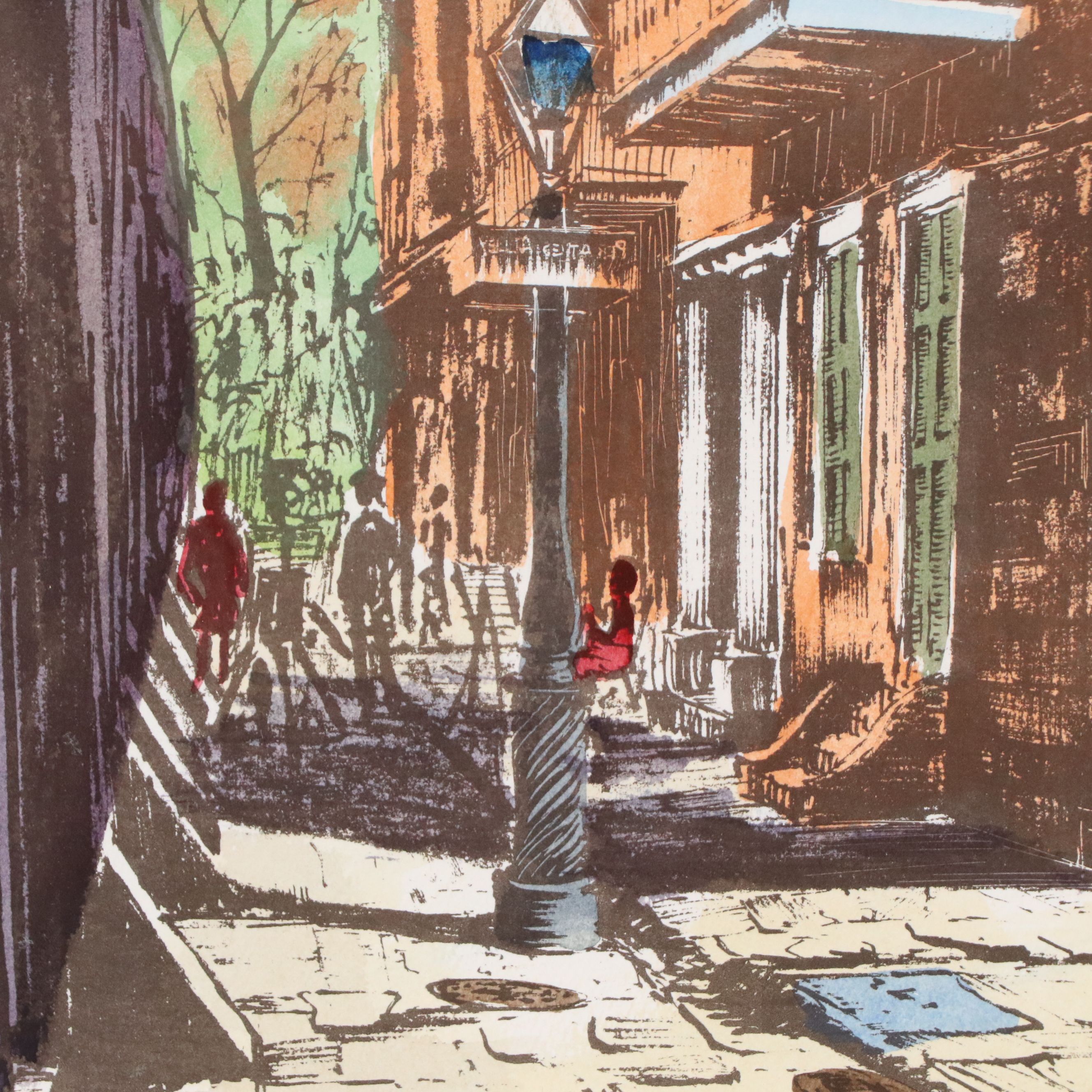 Anthony Shemroske Watercolor Painting "New Orleans," 1963