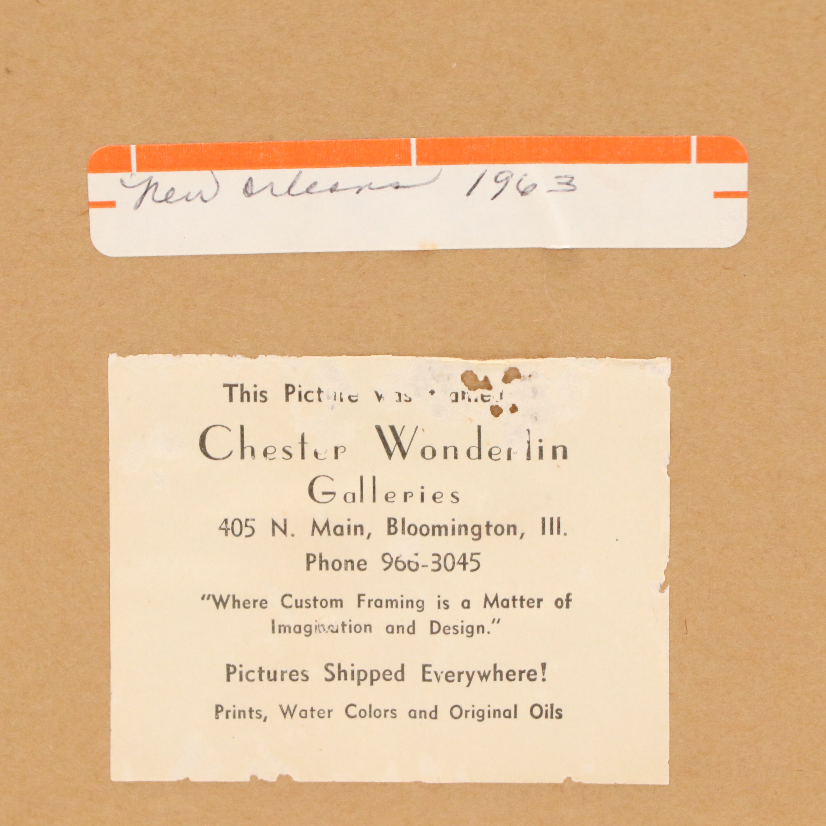 Anthony Shemroske Watercolor Painting "New Orleans," 1963