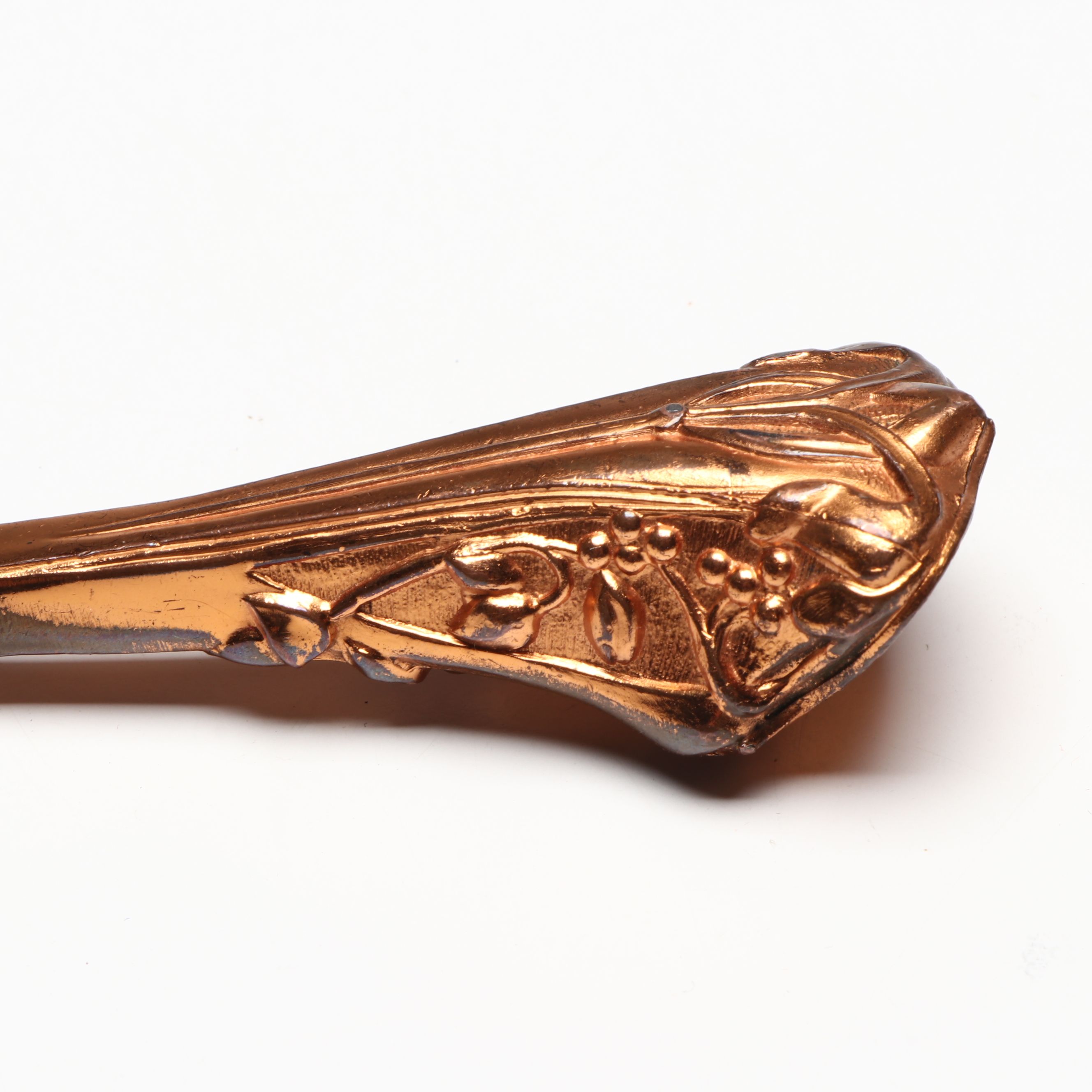 Art Nouveau Butte, Montana Original Mine Copper Handle Buttonhook, Antique