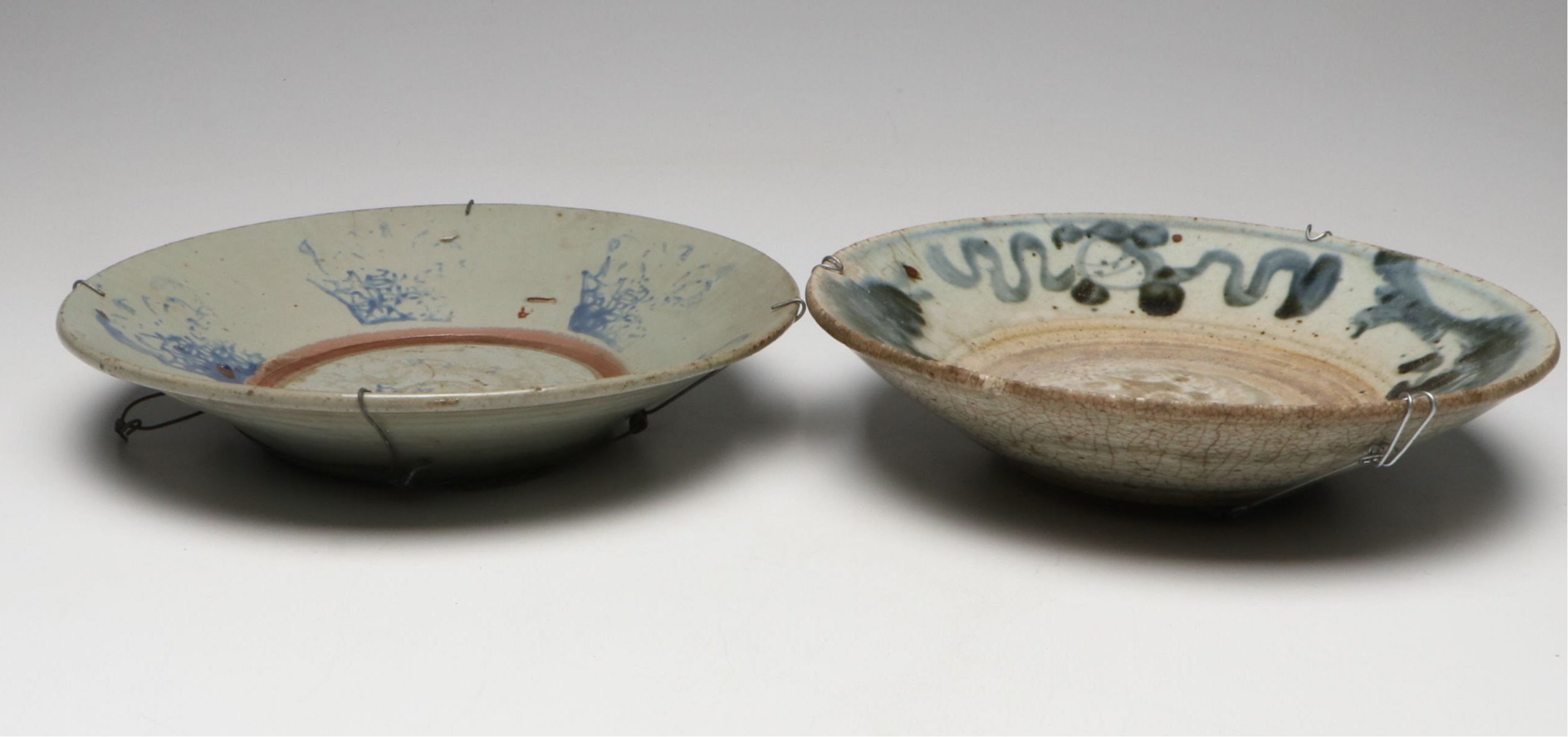 Ming Dynasty Zhangzhou Ware Blue and White Ceramic Decorative Bowls