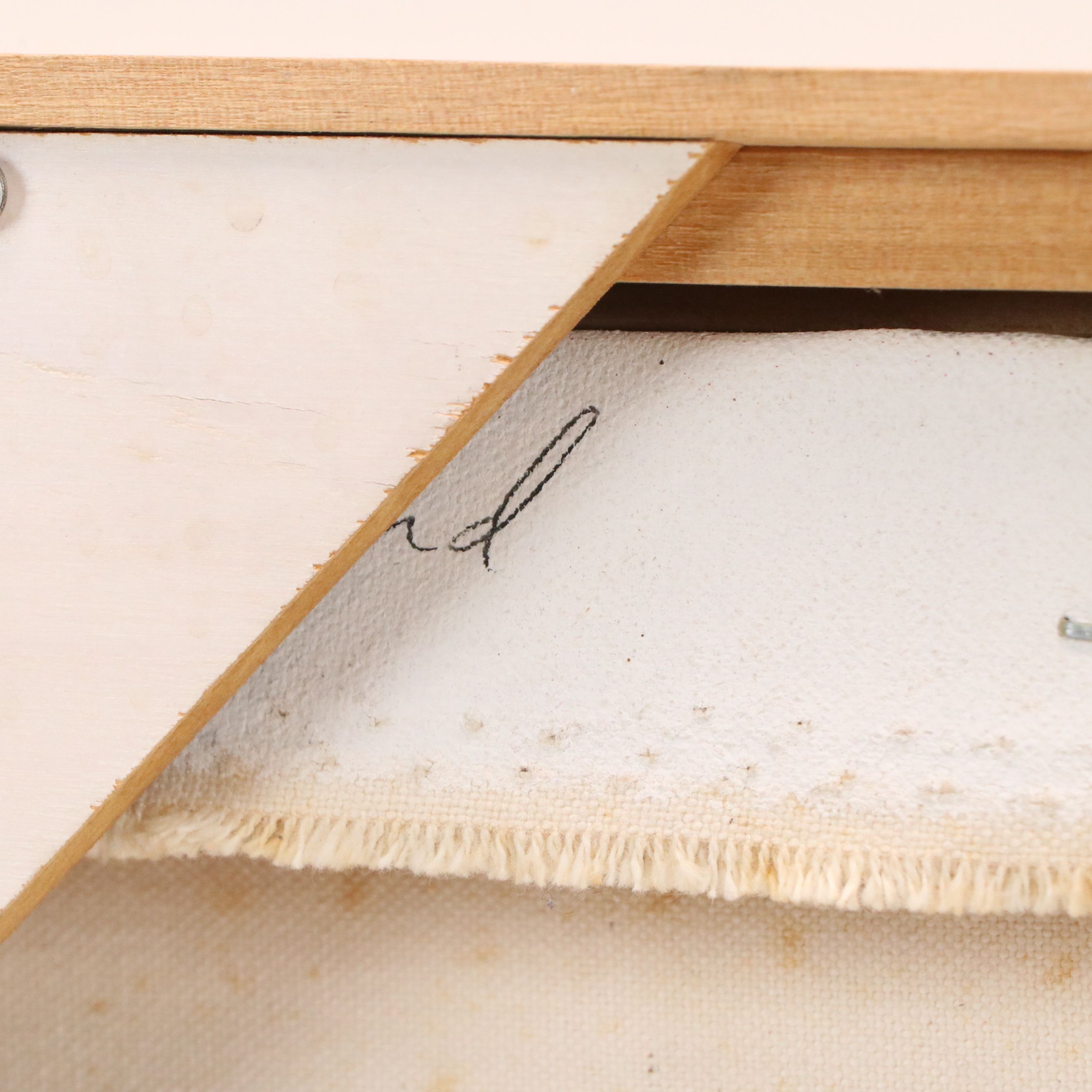 Charles Grund Surreal Oil Painting, Late 20th Century