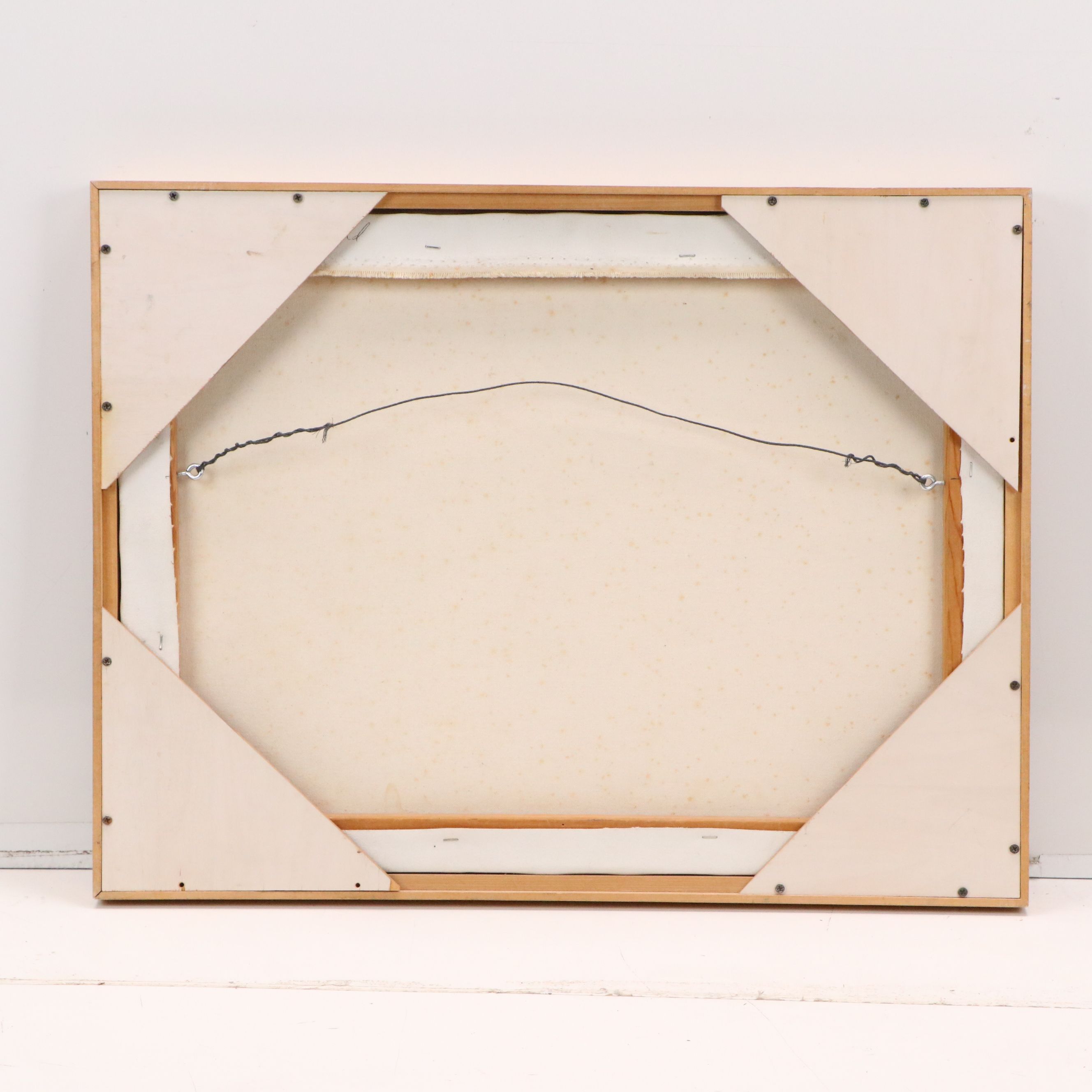 Charles Grund Surreal Oil Painting, Late 20th Century