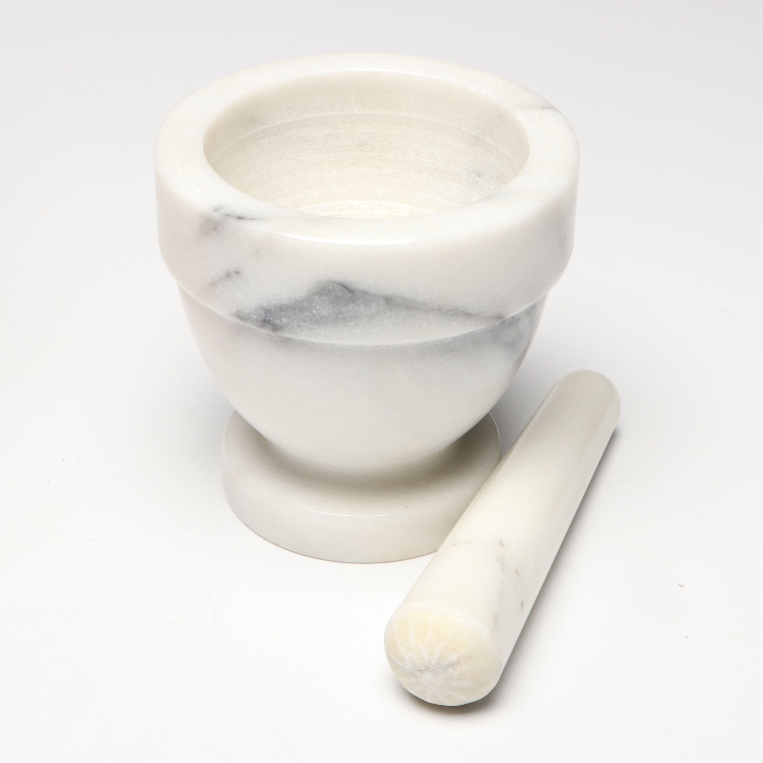 Rosario Woodturning Teak with Other Brass and Marble Mortar and Pestles