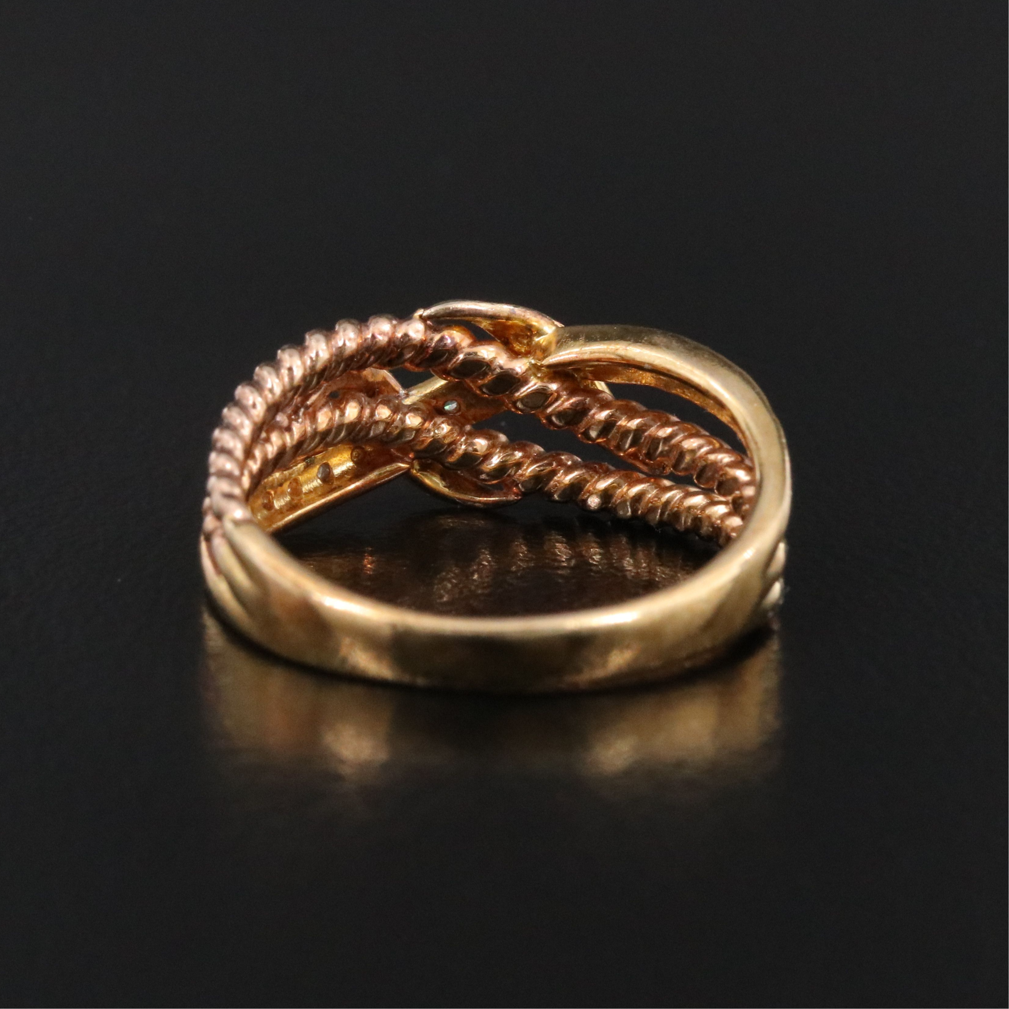 Sterling Crossover Diamond Band