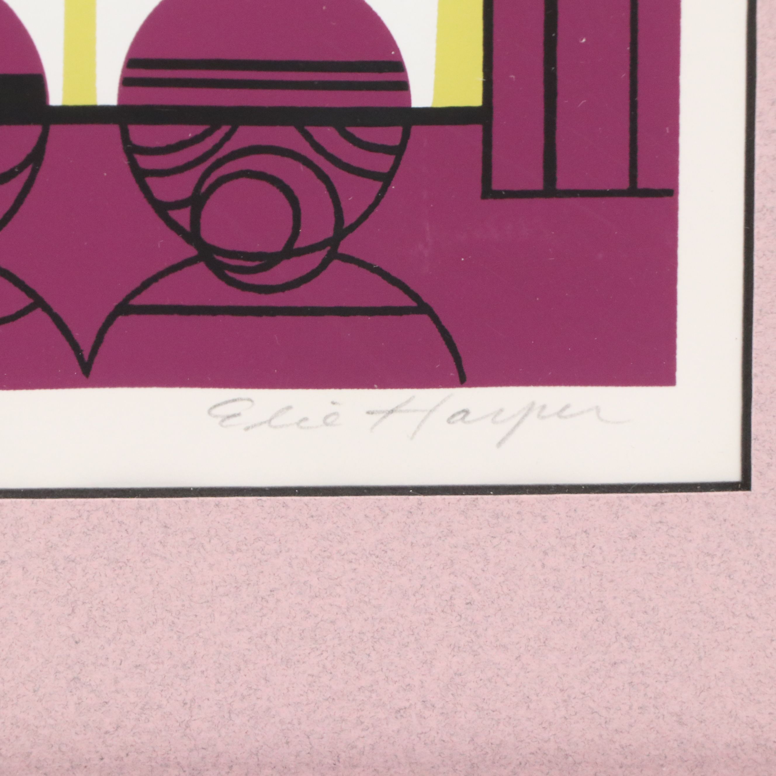 Edie Harper Serigraph "M is for Mother," 1987