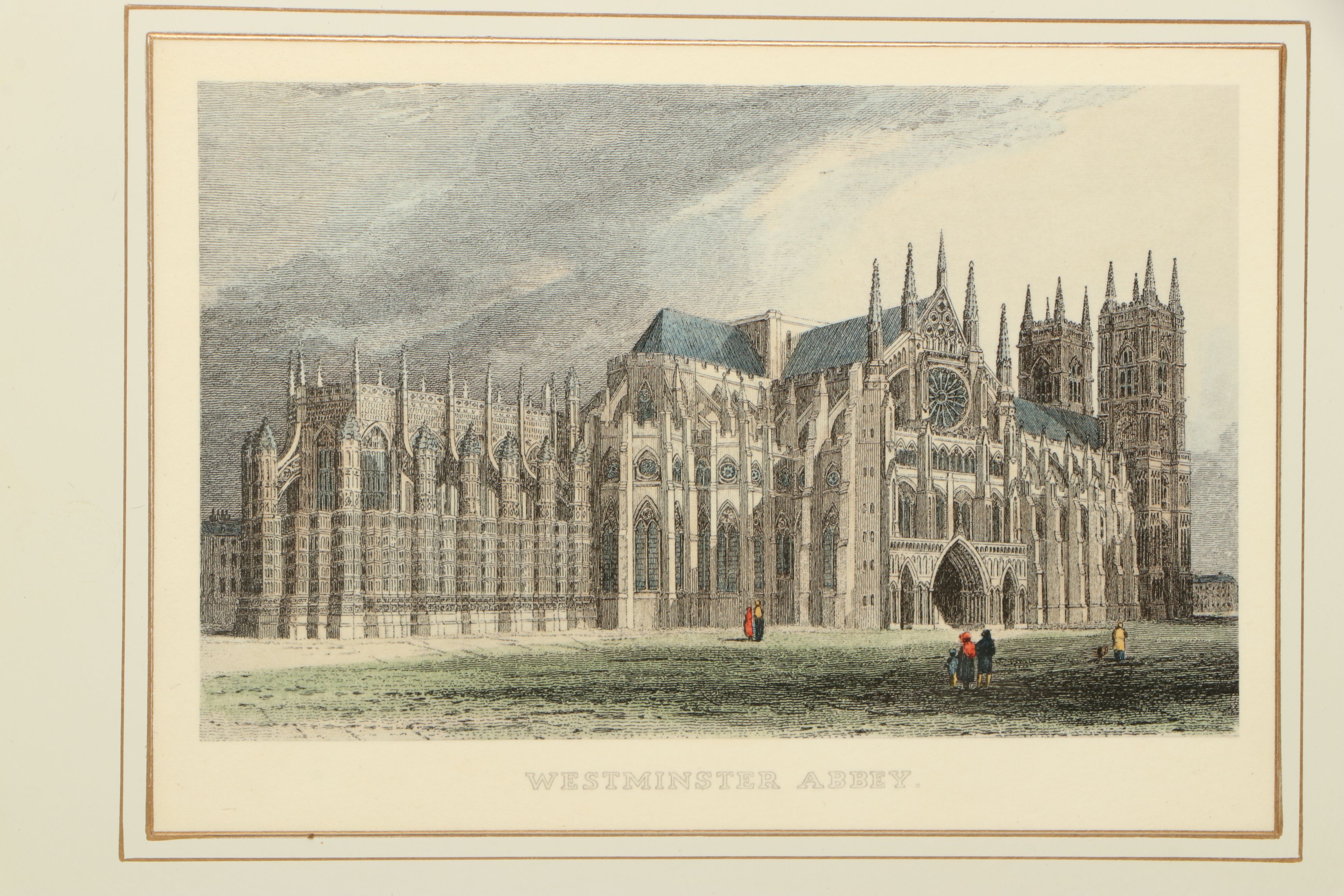 Victorian Style Prints of British Architecture on Resin Trivets