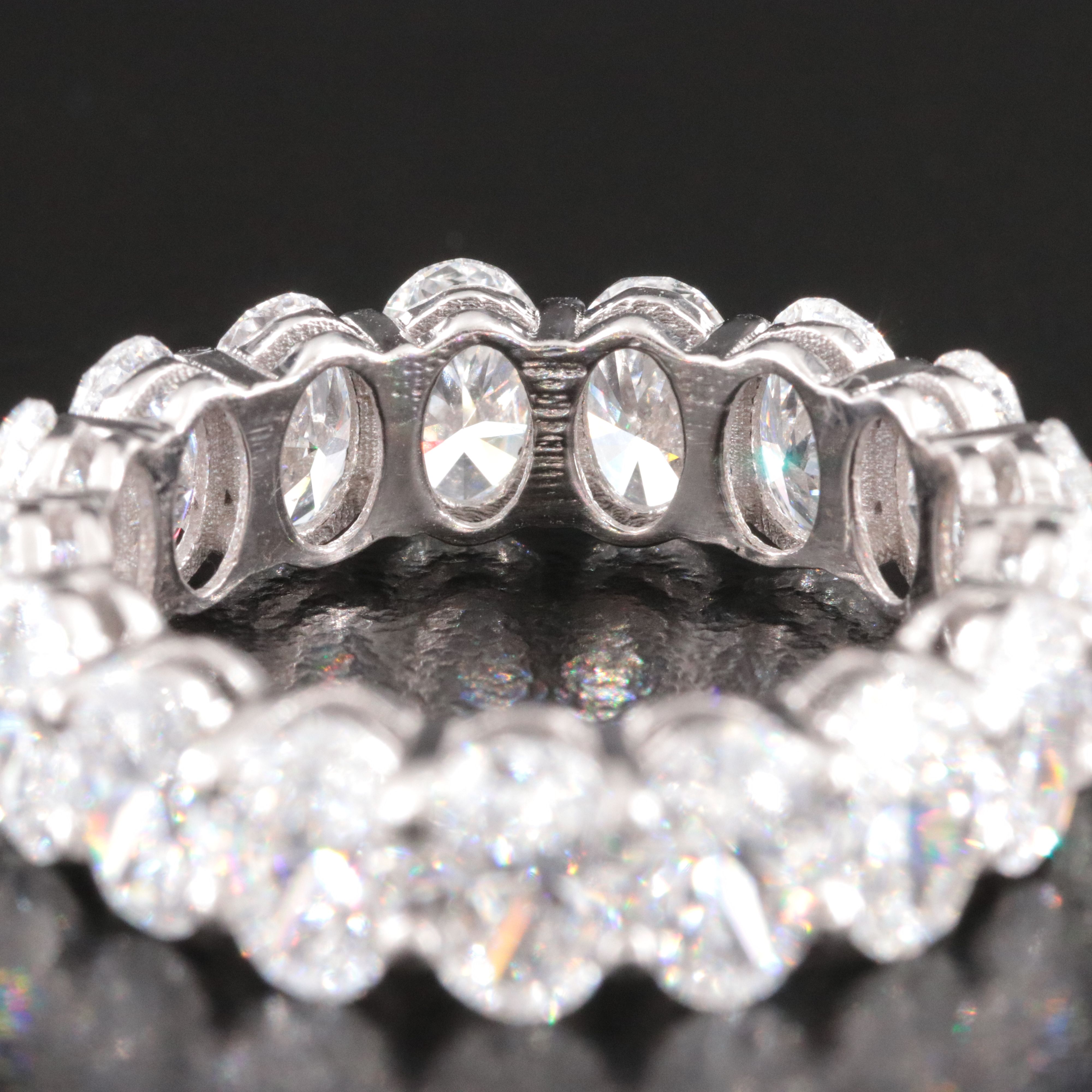 14K 6.67 CTW Lab Grown Diamond Eternity Band with IGI Jewelry Report