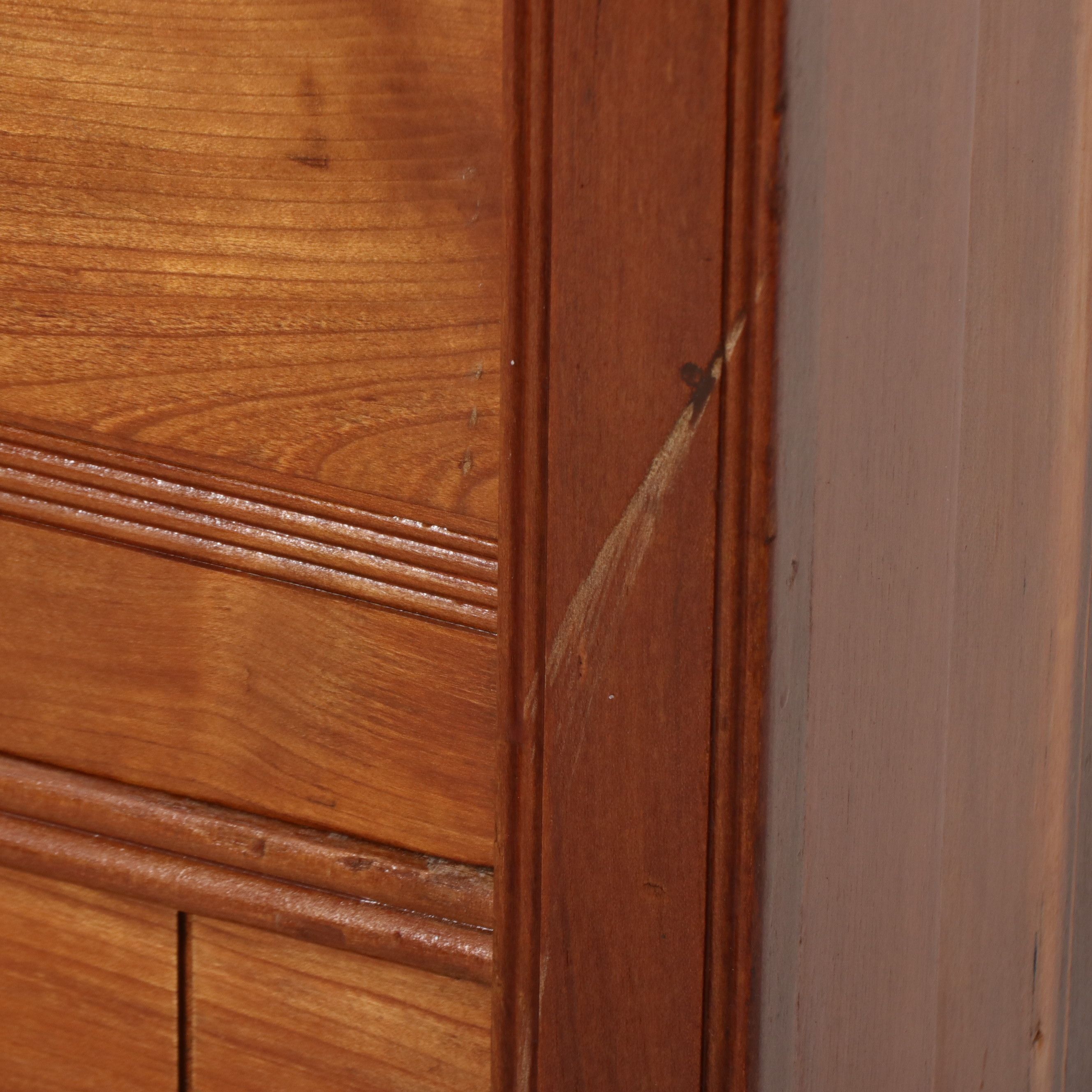 Late Victorian Carved Cherry Chest of Drawers, Circa 1890