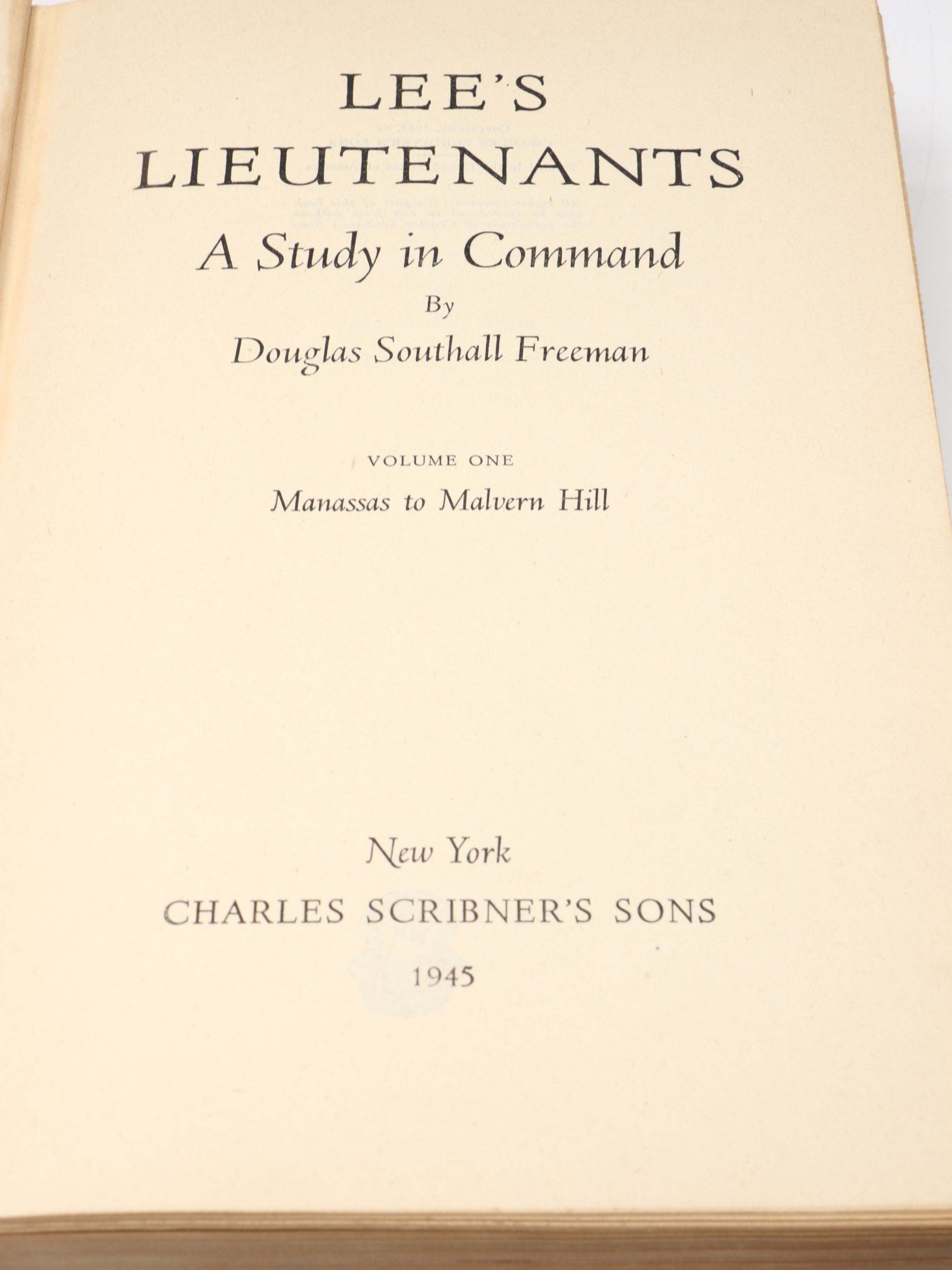 "Lee's Lieutenants" By Douglas Southall Freeman, Complete Set