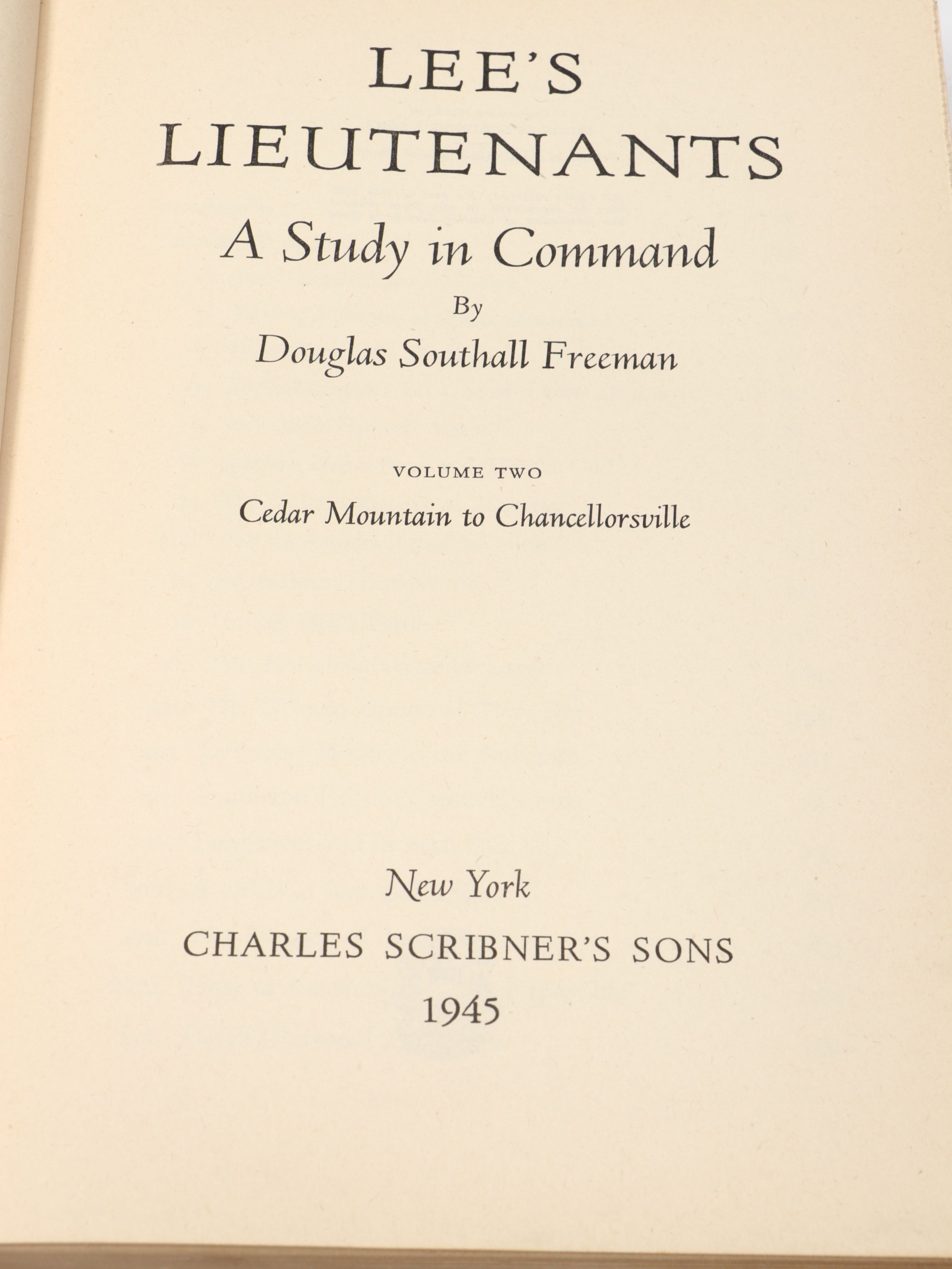 "Lee's Lieutenants" By Douglas Southall Freeman, Complete Set