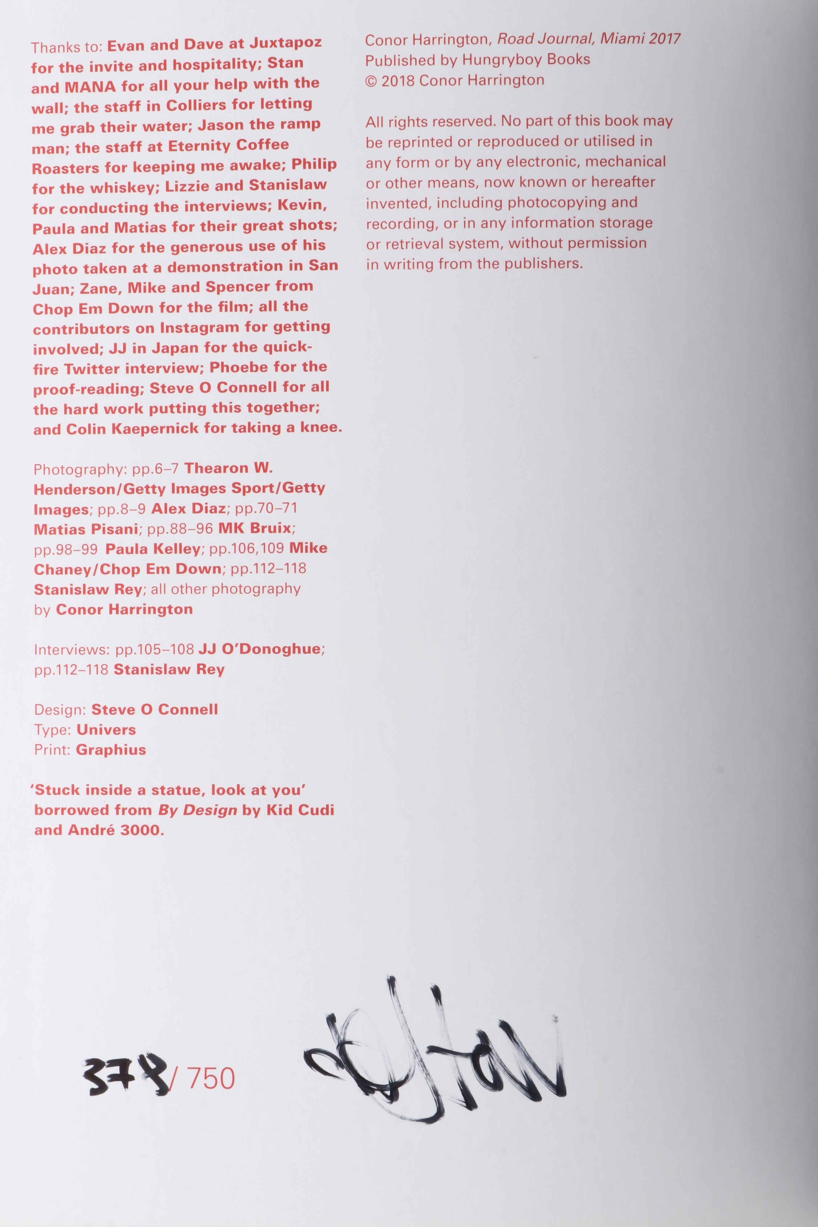 Signed "Watch Your Palace Fall" by Conor Harrington and More Books