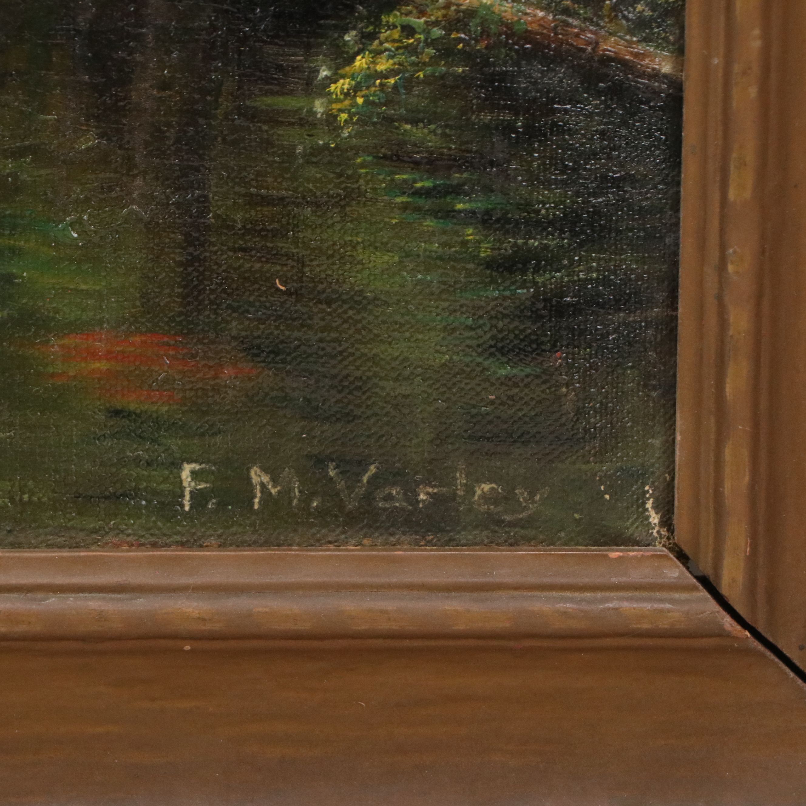 Florence M. Varley Oil Painting of Forested Creek, Circa 1929