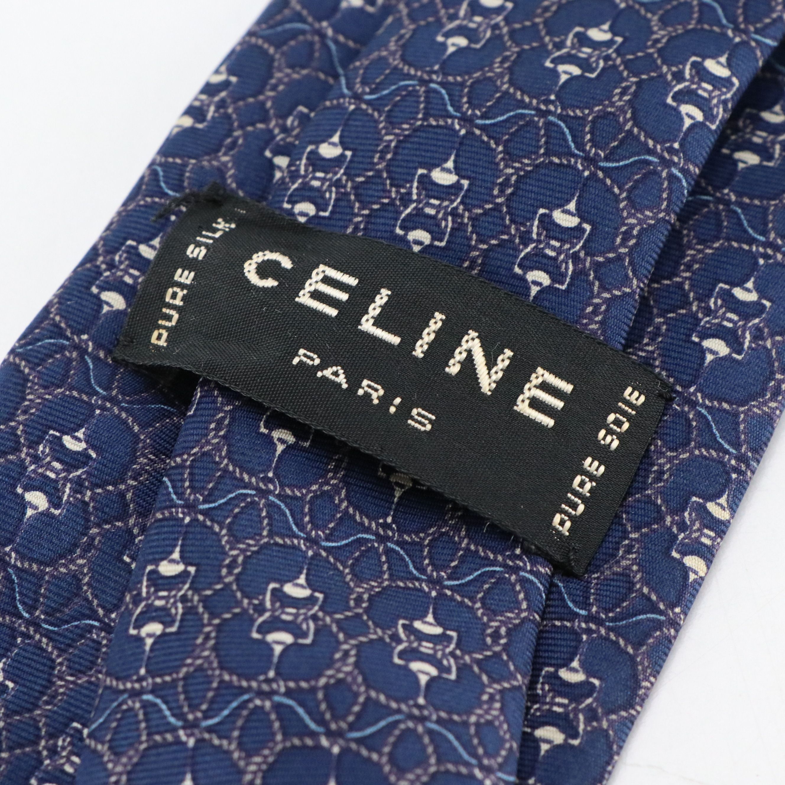 Céline Printed Silk Necktie