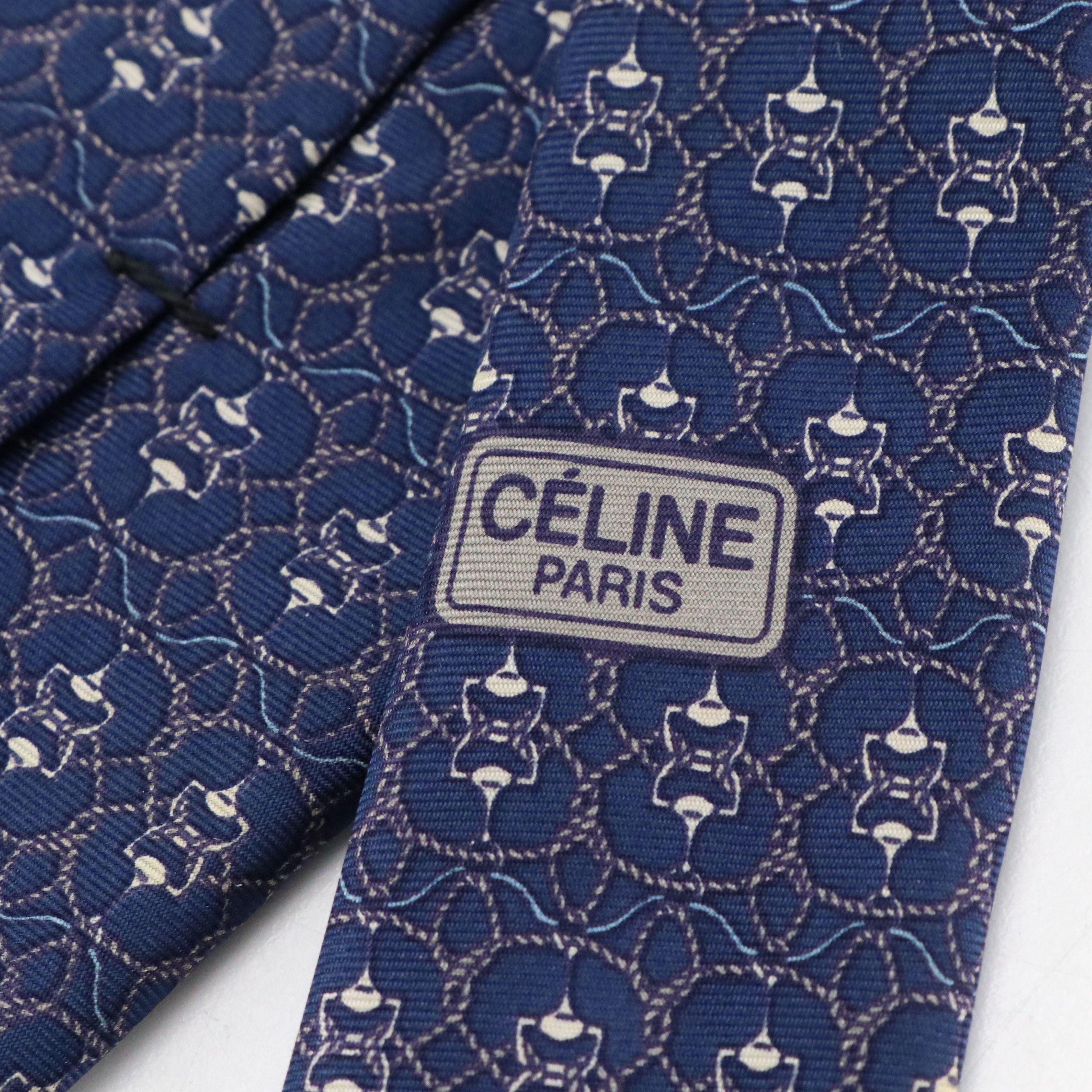Céline Printed Silk Necktie