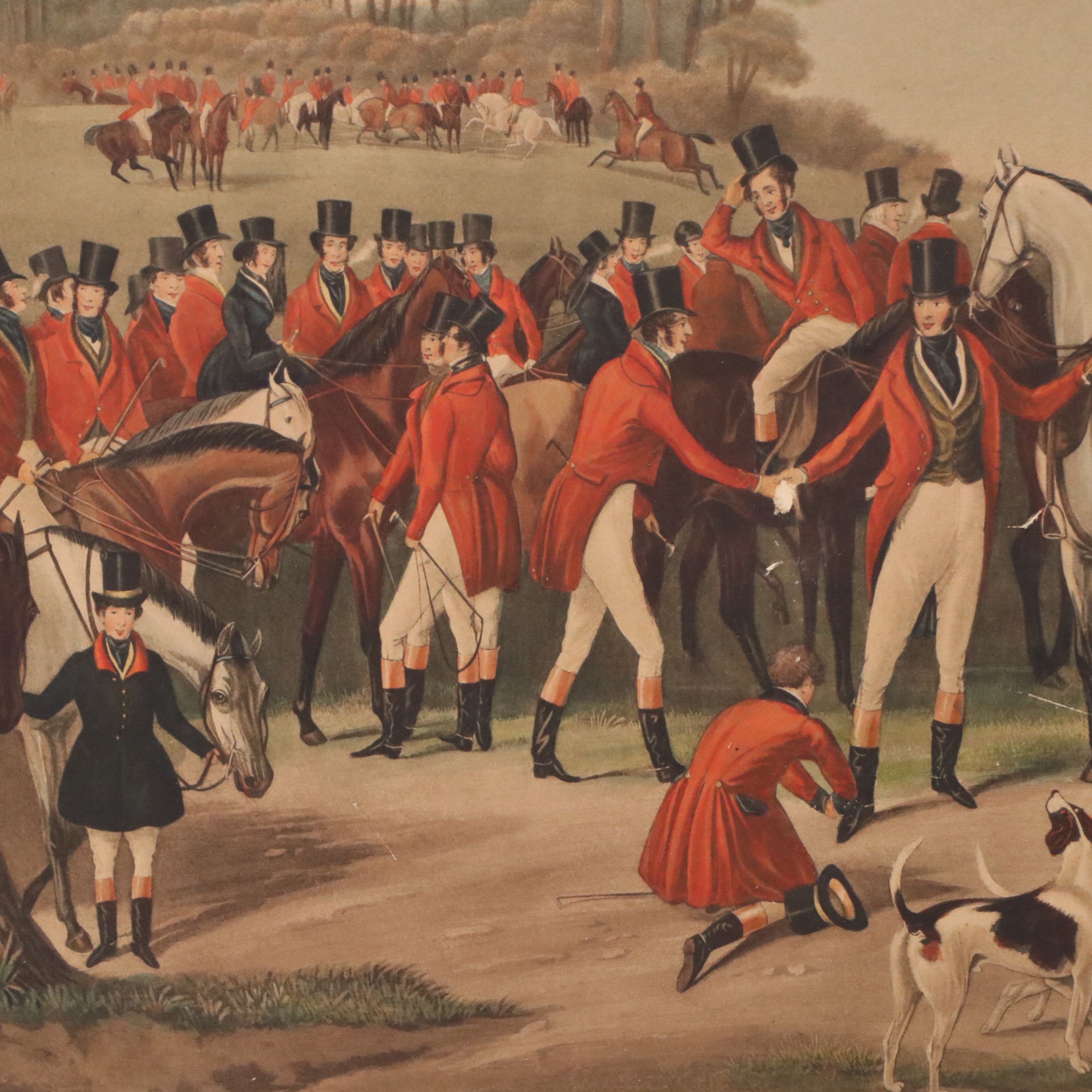 After Francis Calcraft Turner Aquatint Etching "The Noble Tips," 1842