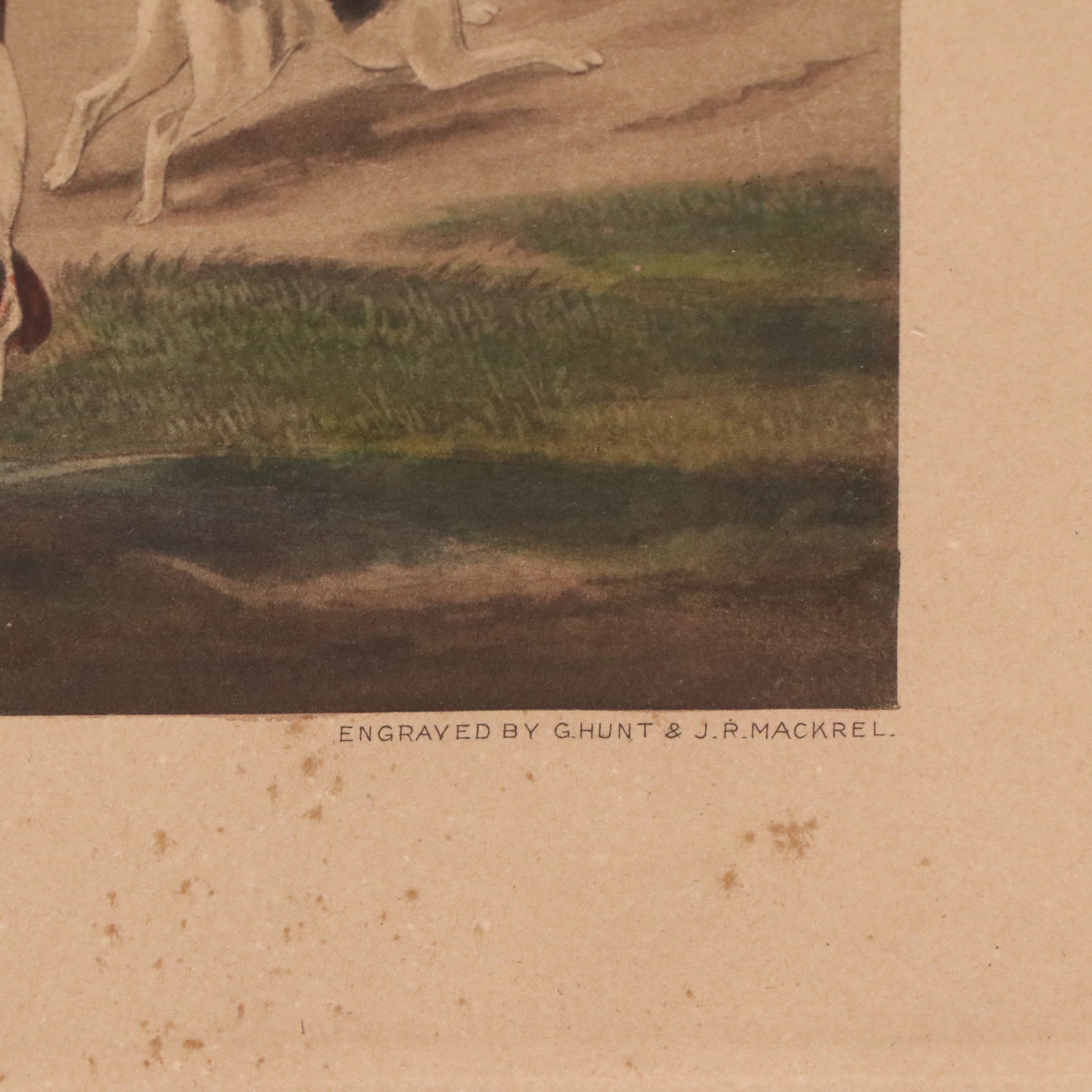 After Francis Calcraft Turner Aquatint Etching "The Noble Tips," 1842