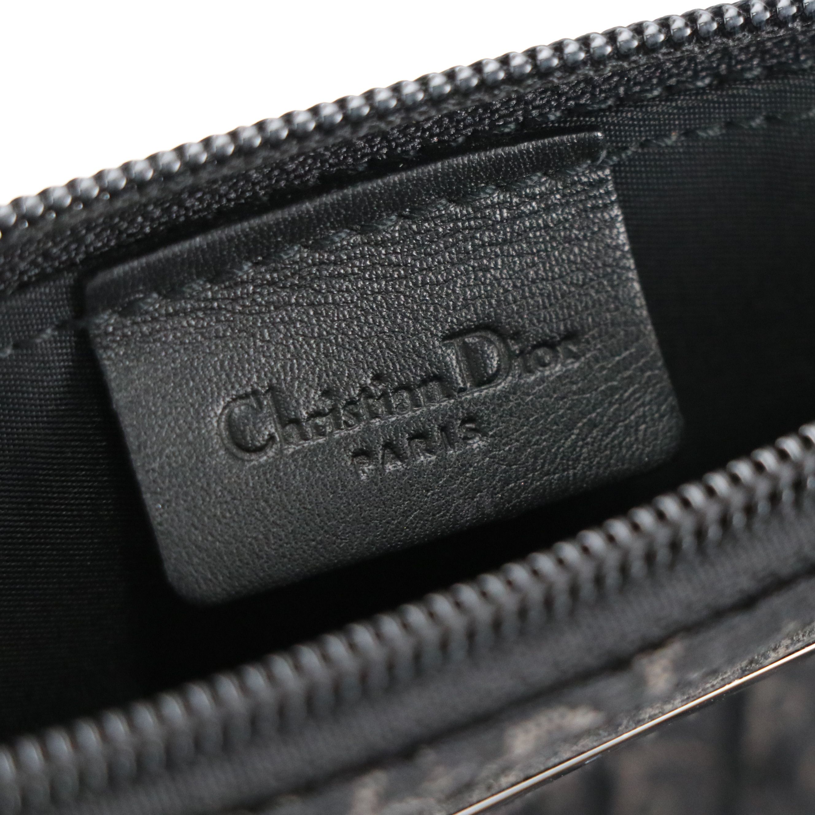 Christian Dior Street Chic Trotter Jacquard and Studded Leather Mini Handbag