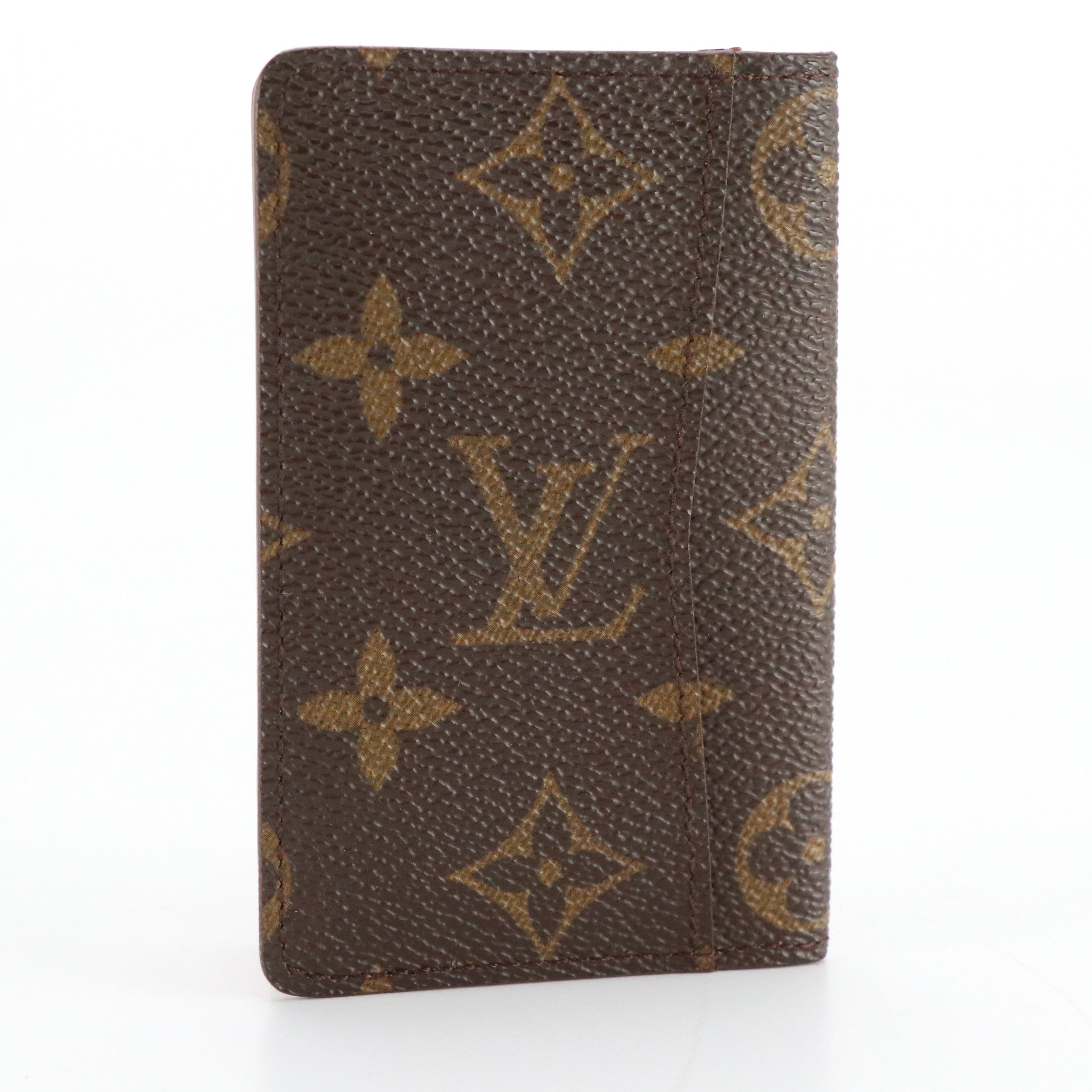 Louis Vuitton Bifold ID Case/Card Holder in Monogram Canvas and Leather