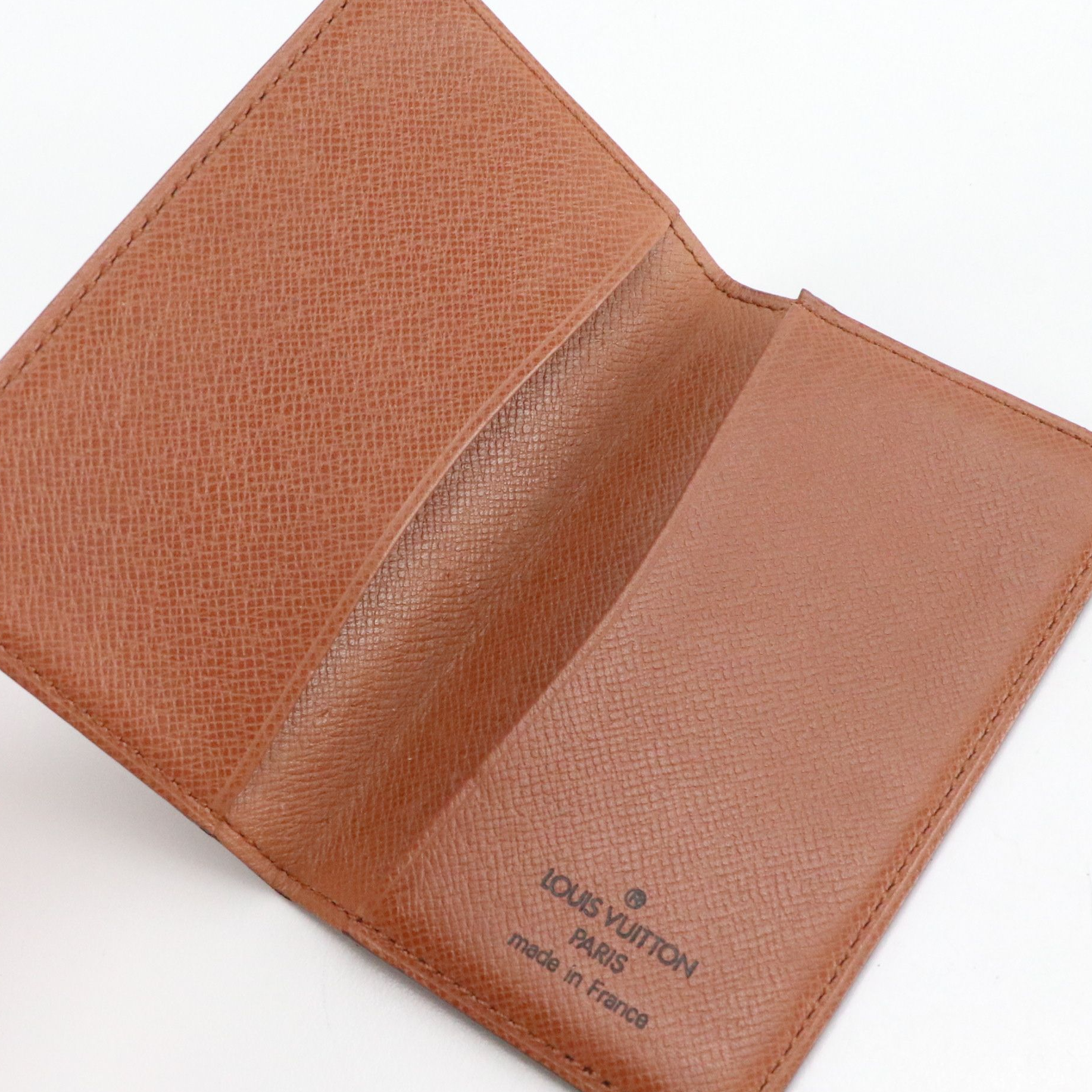 Louis Vuitton Bifold ID Case/Card Holder in Monogram Canvas and Leather