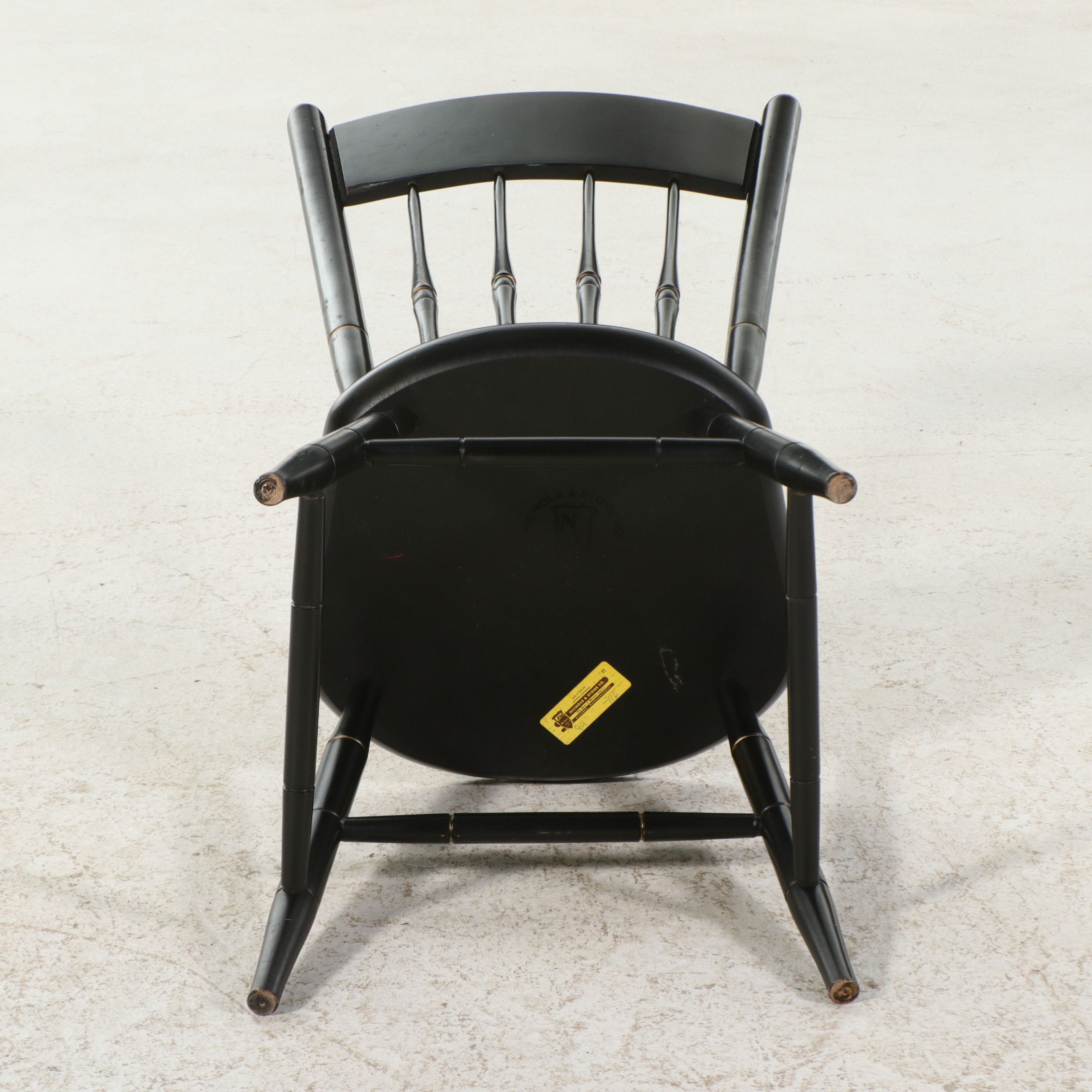 Nichols & Stone Stenciled Hitchcock-Style Side Chair, Mid to Late 20th Century