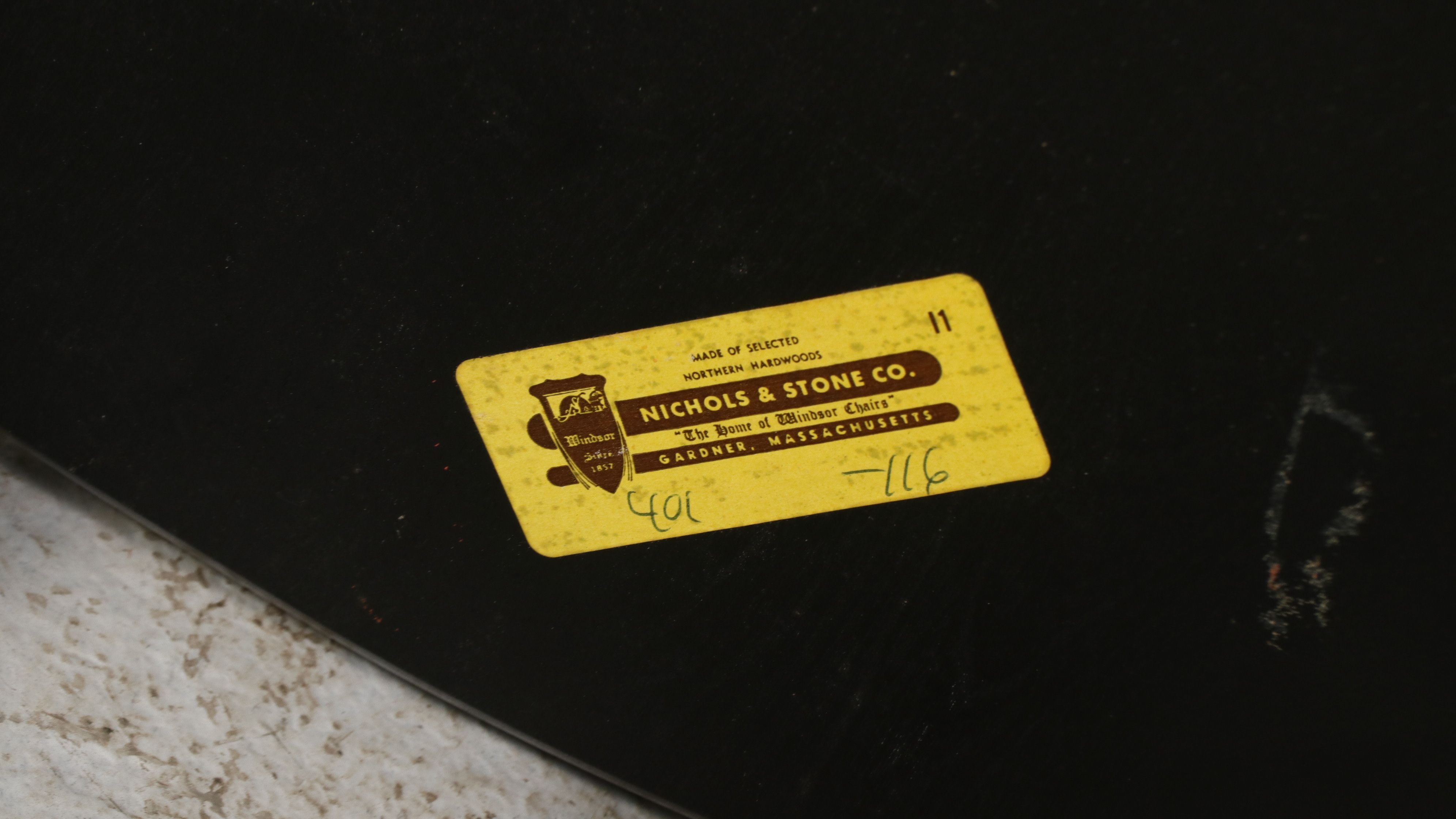 Nichols & Stone Stenciled Hitchcock-Style Side Chair, Mid to Late 20th Century