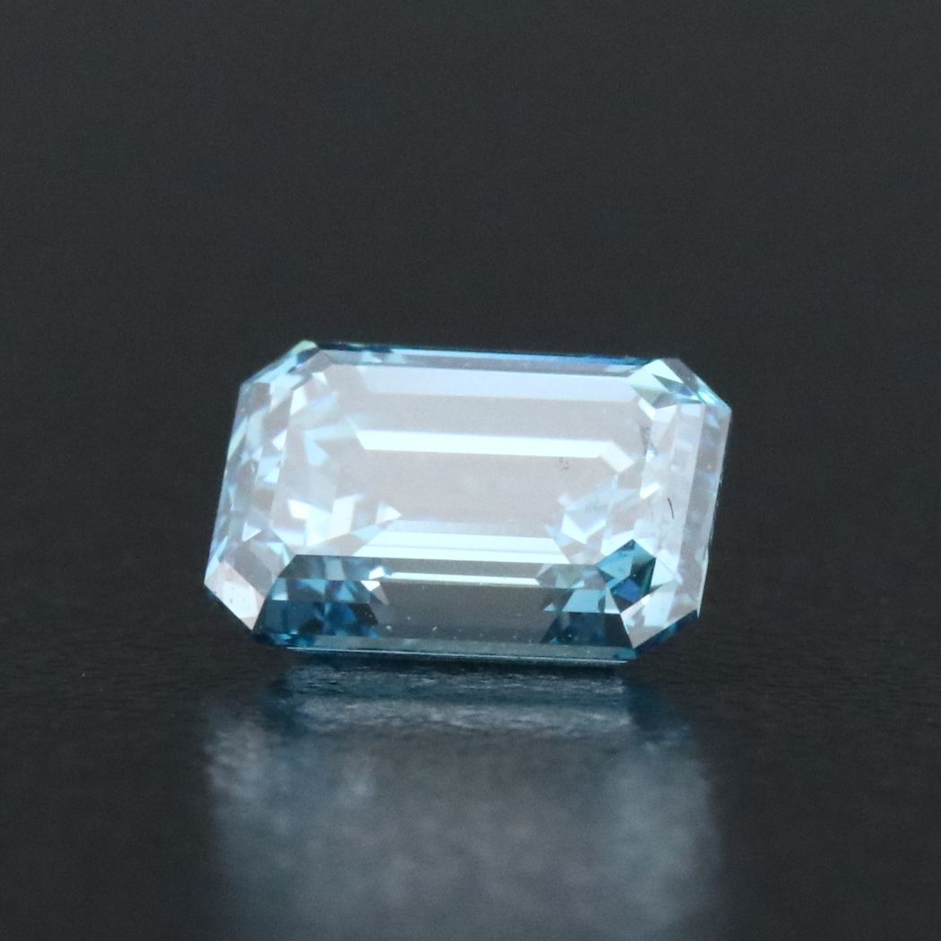 Loose 2.06 CT Lab Grown Fancy Vivid Blue Diamond with IGI Report