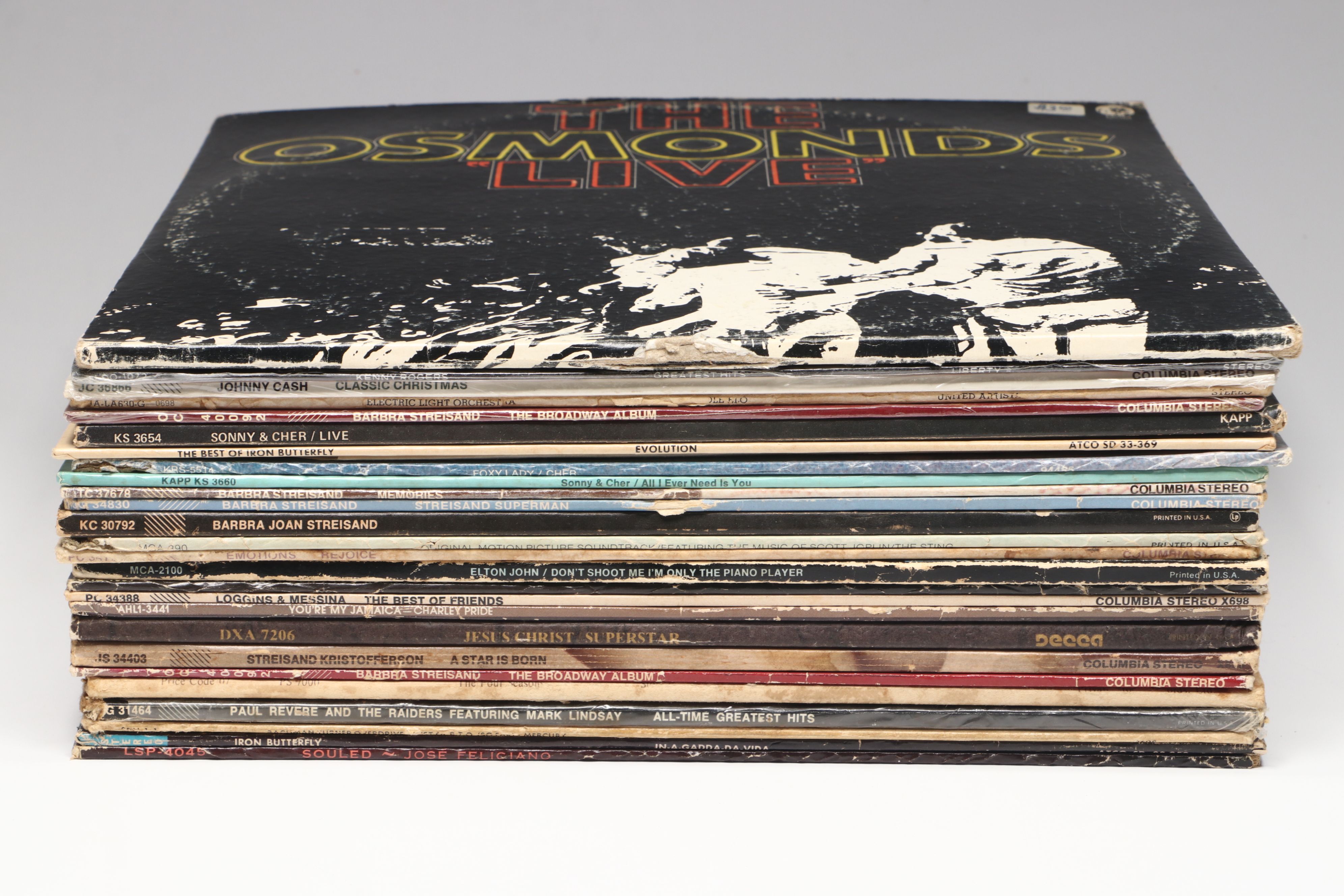 Sonny & Cher, Barbra Streisand, Johnny Cash, and More Vinyl Record Albums