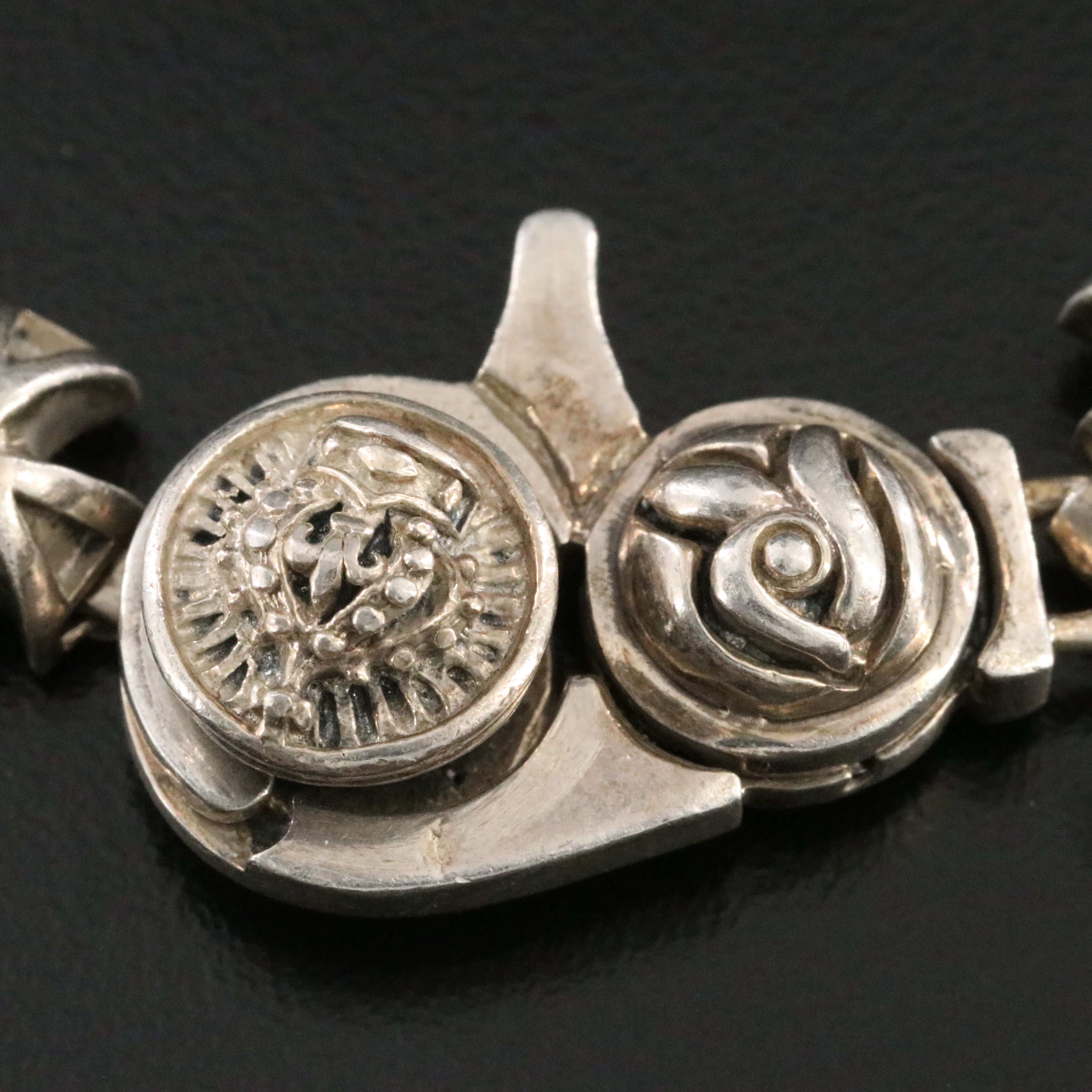 Sterling Cross Link Bracelet